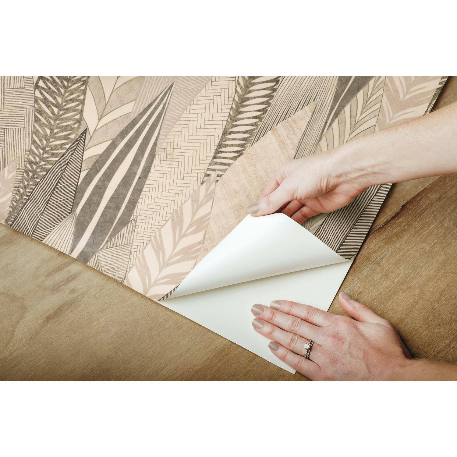 Roommates Fern & Feathers Peel & Stick Wallpaper