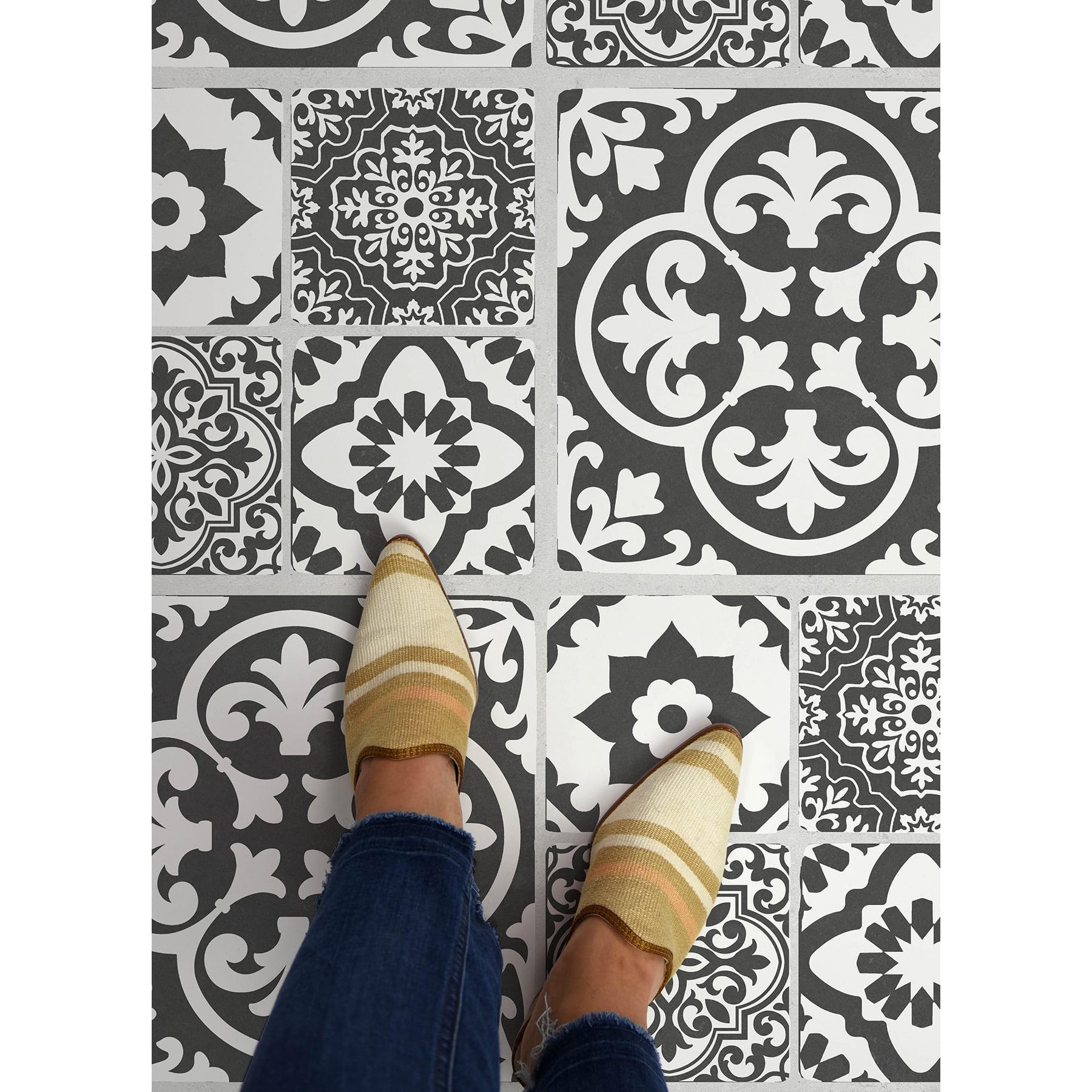 FloorPops Valencia Peel & Stick Floor Tiles, 6ct.