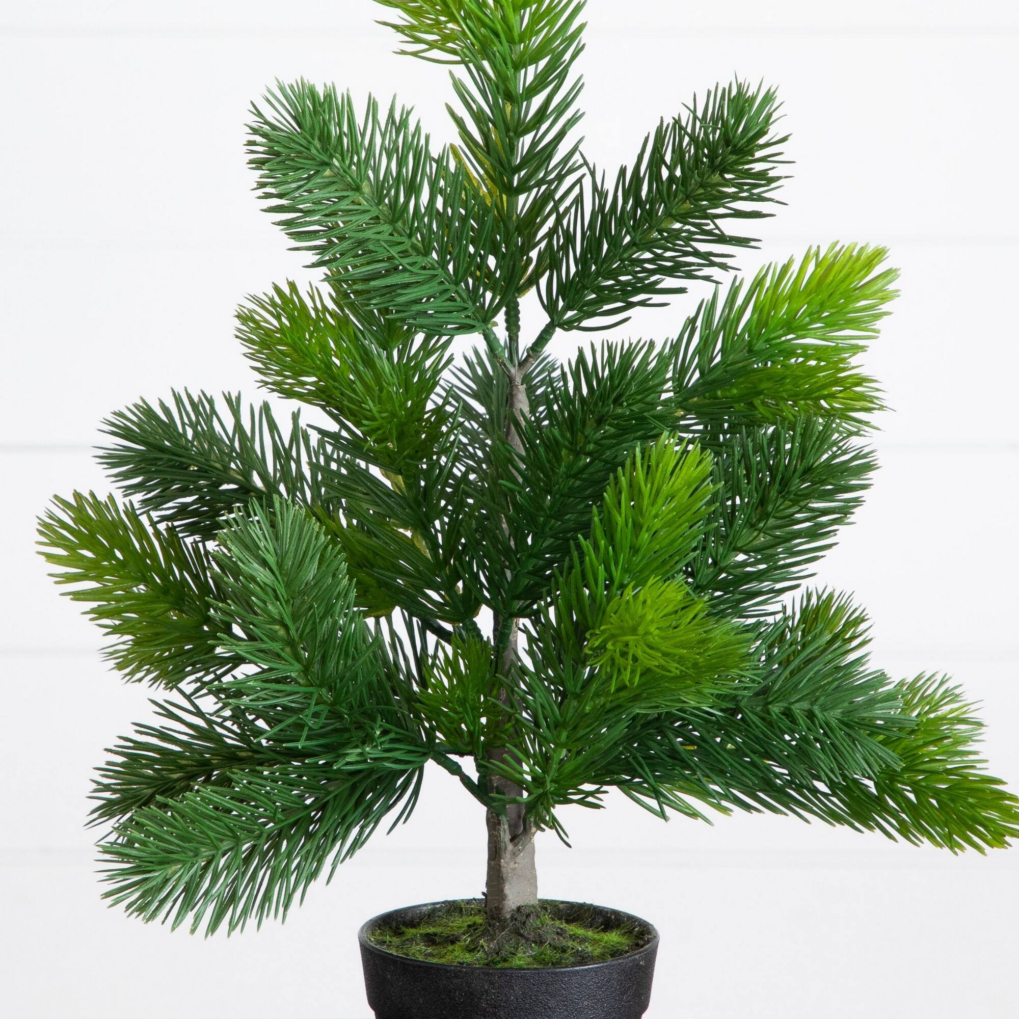 Nearly Natural 18" Unlit Artificial Real Touch Spruce Pine Christmas Tree