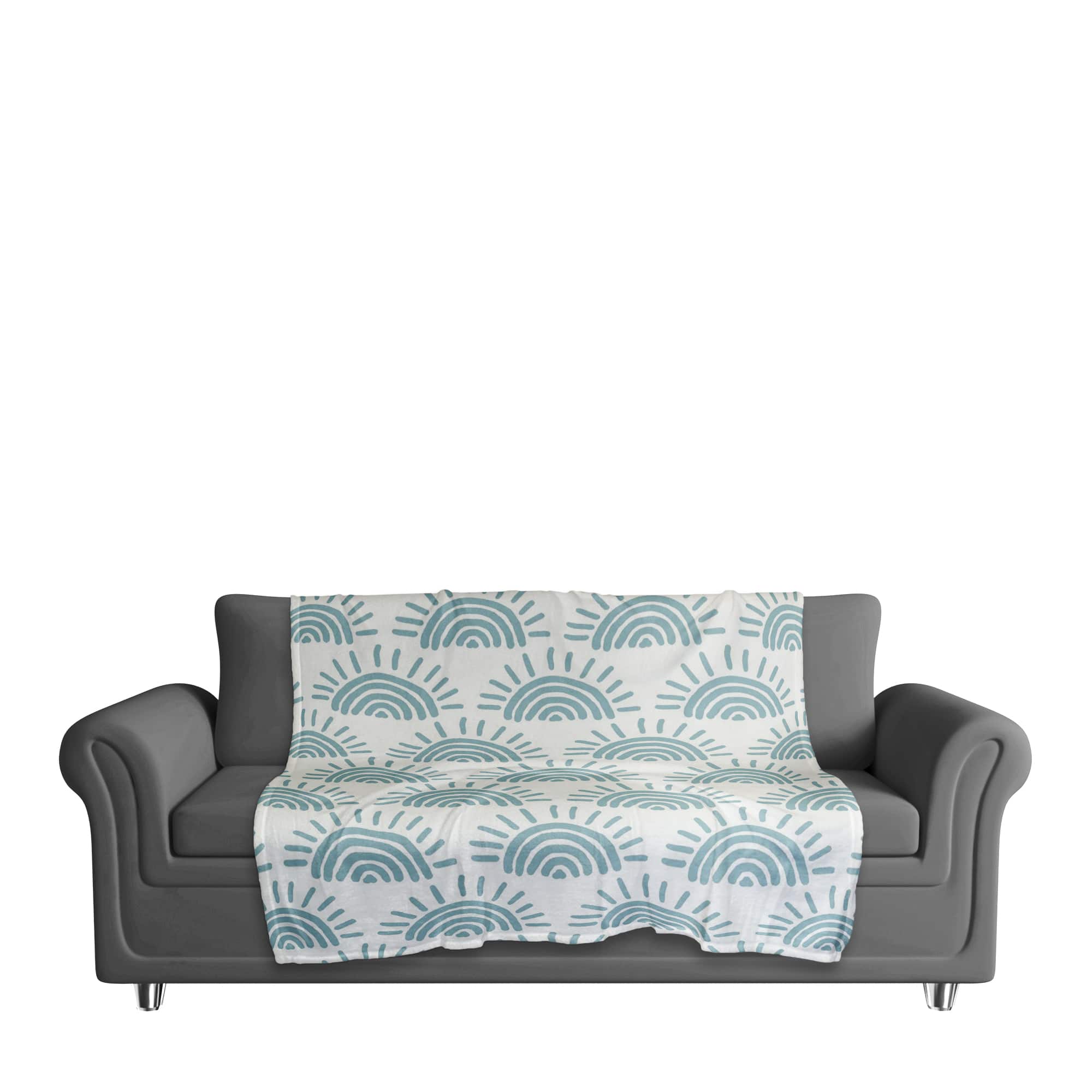Sun Pattern Coral Fleece Blanket