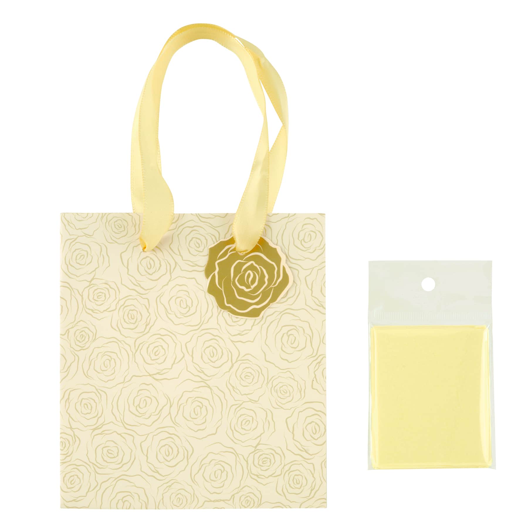 Mini Rose Print Gift Bag with Tissue Paper by Celebrate It™