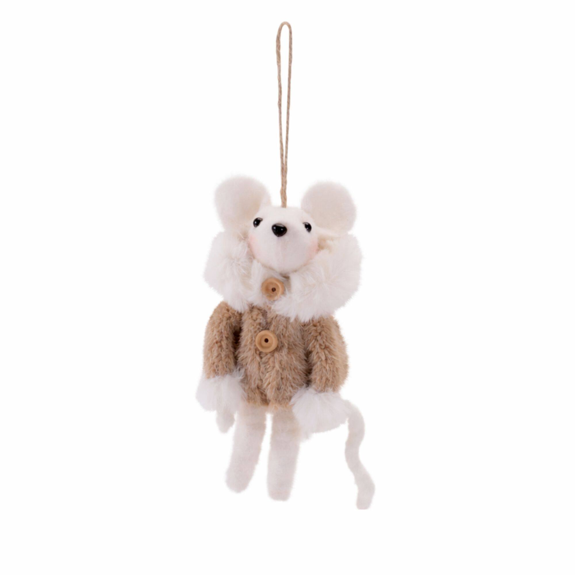 Melrose Pink Mouse Ornaments Set
