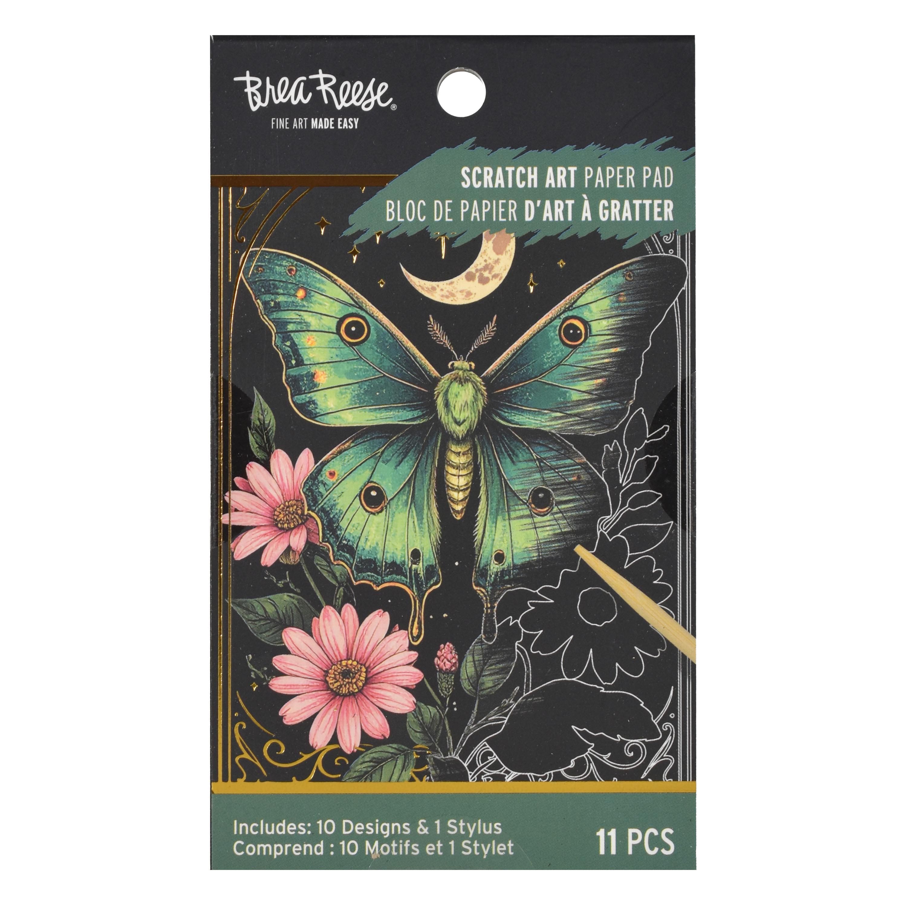 Brea Reese® Mini Moonlit Field Scratch Art Paper Pad