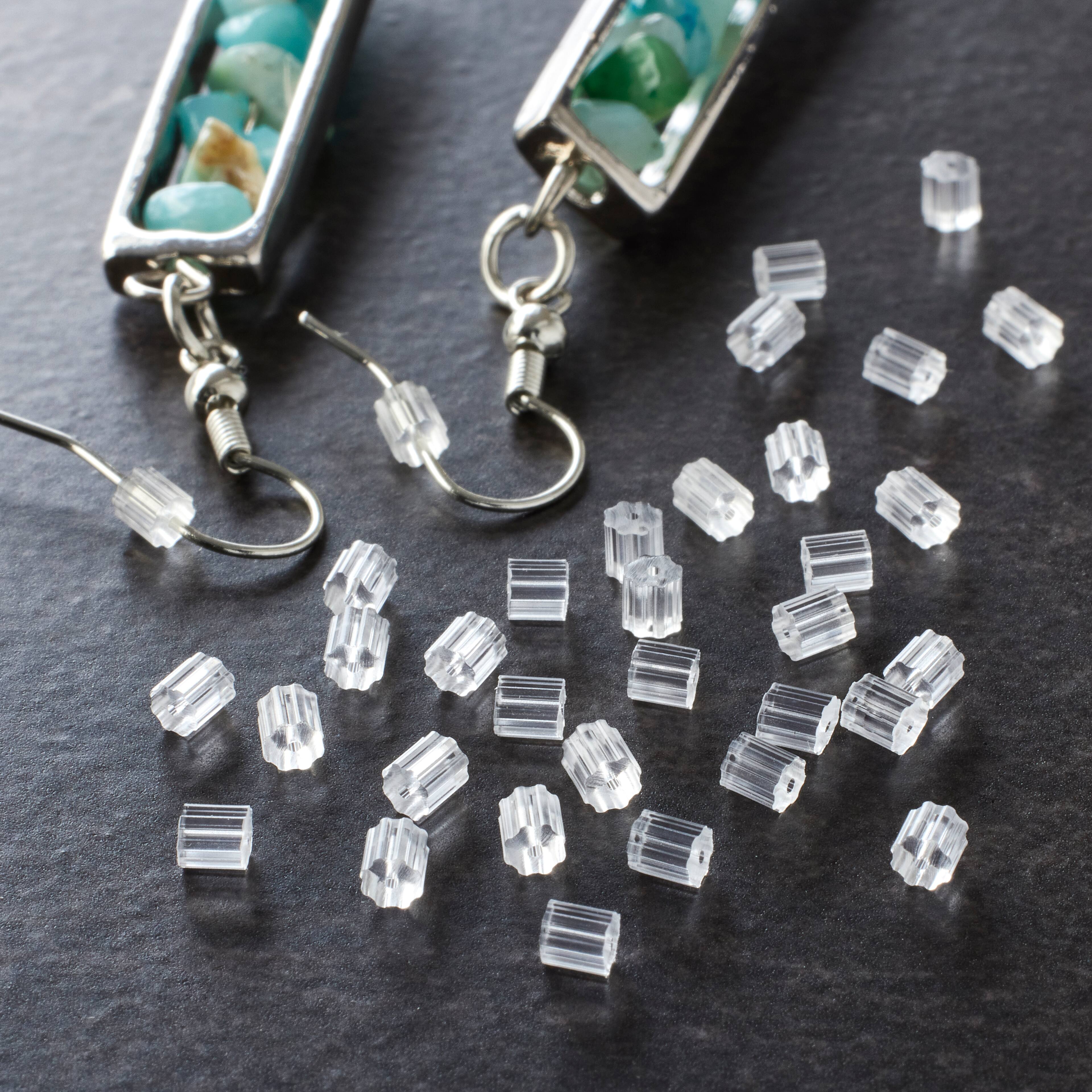 Bead Landing™ Clear Flower Earring Backer