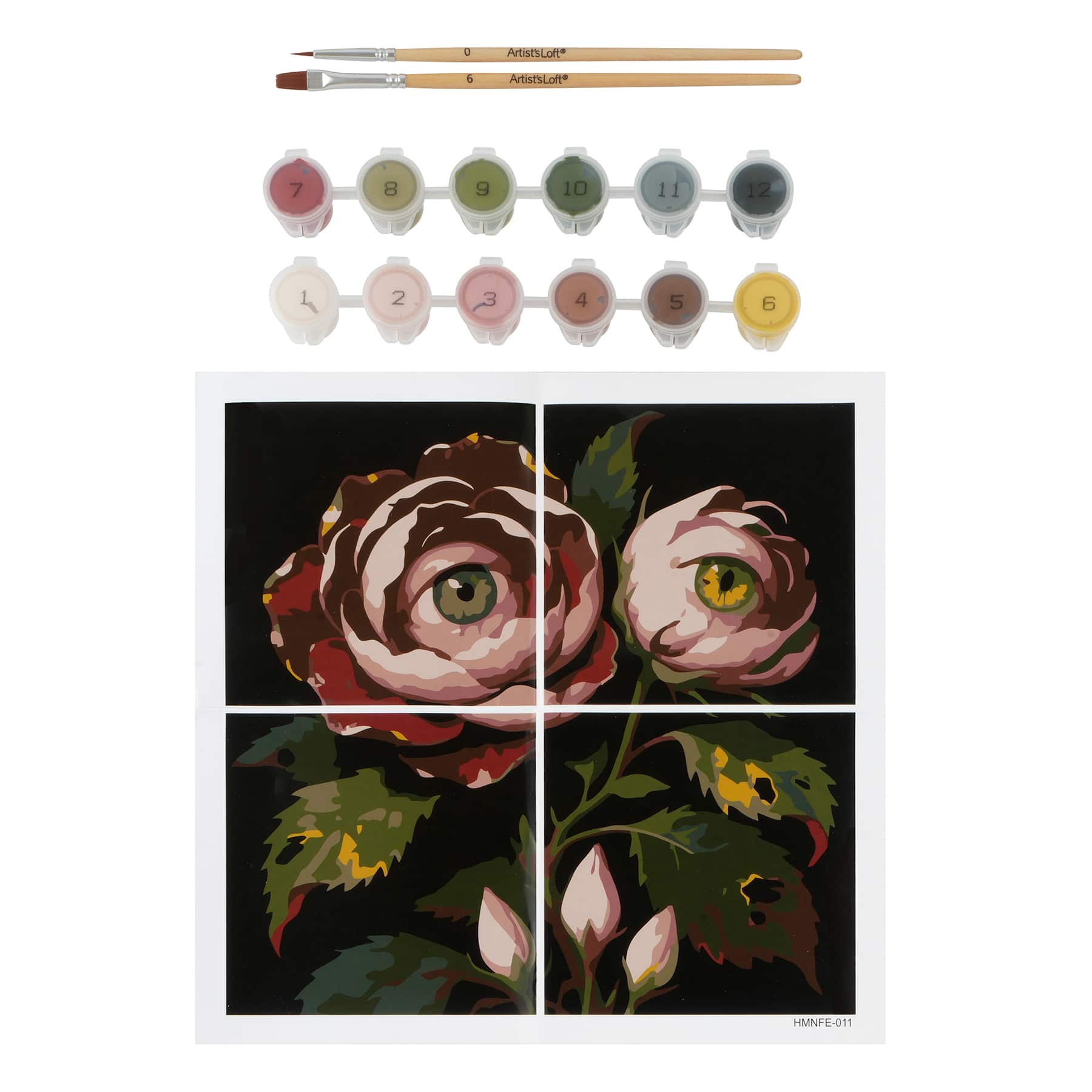 Flower Eyes Paint-by-Number Gallery Mini Kit by Artist's Loft®