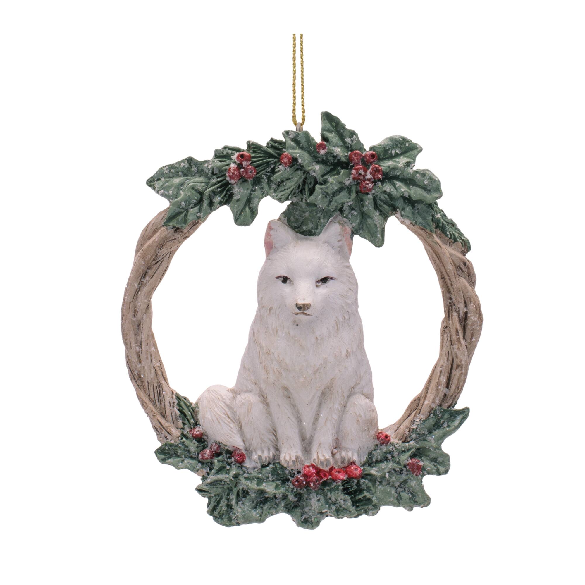 Melrose 4.25" Animal Wreath Ornament Set