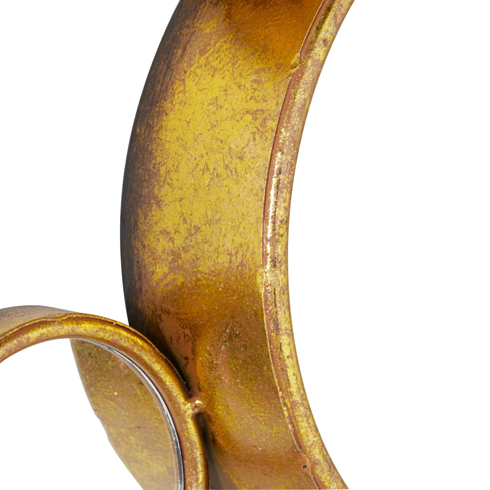 CosmoLiving By Cosmopolitan Gold Contemporary Metal Wall Mirror