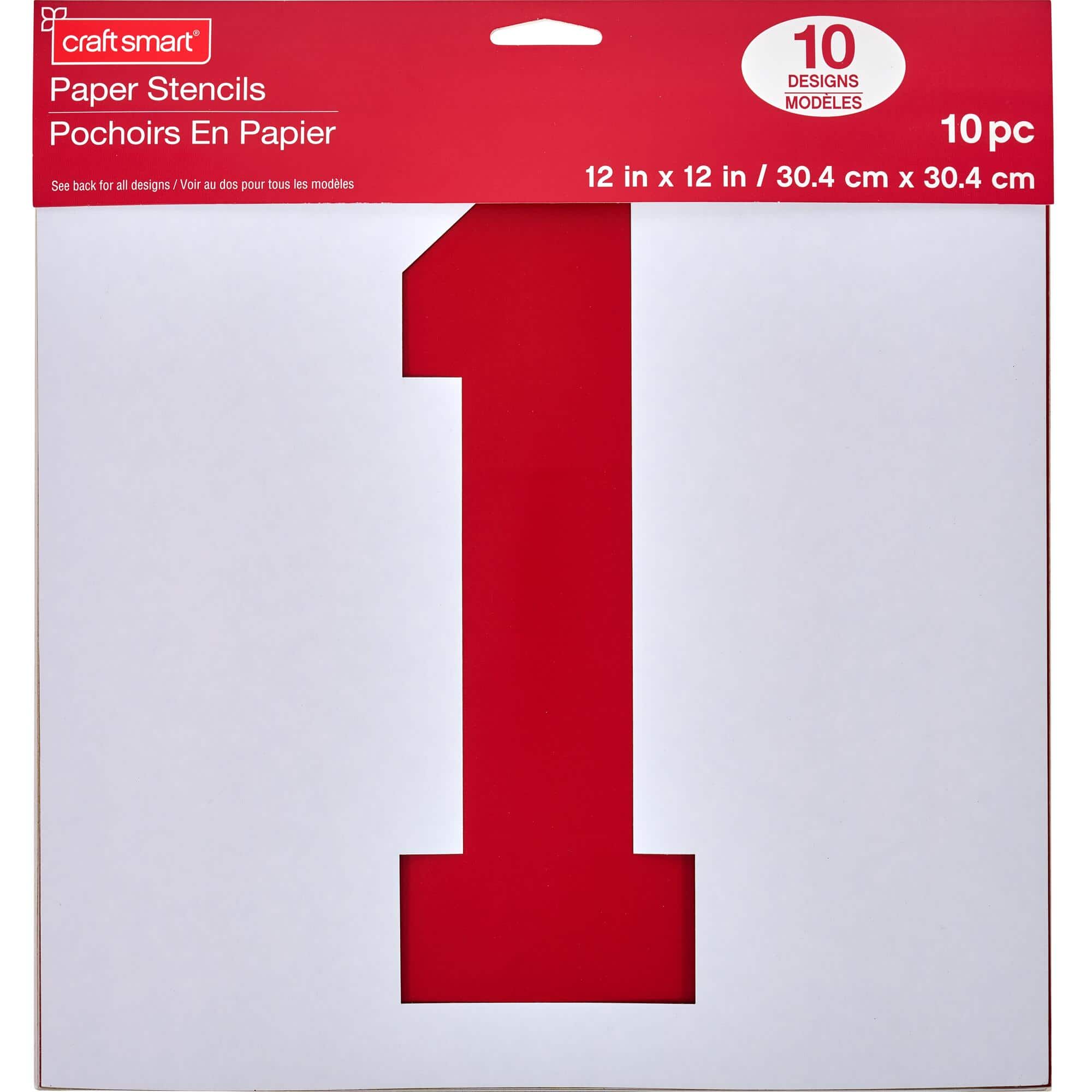 Athletic Number Stencils, 12" x 12" by Craft Smart®