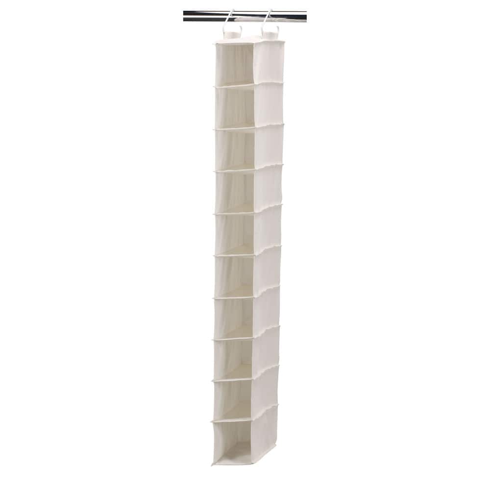 Household Essentials 10-Pocket Narrow Hanging Shoe Organizer