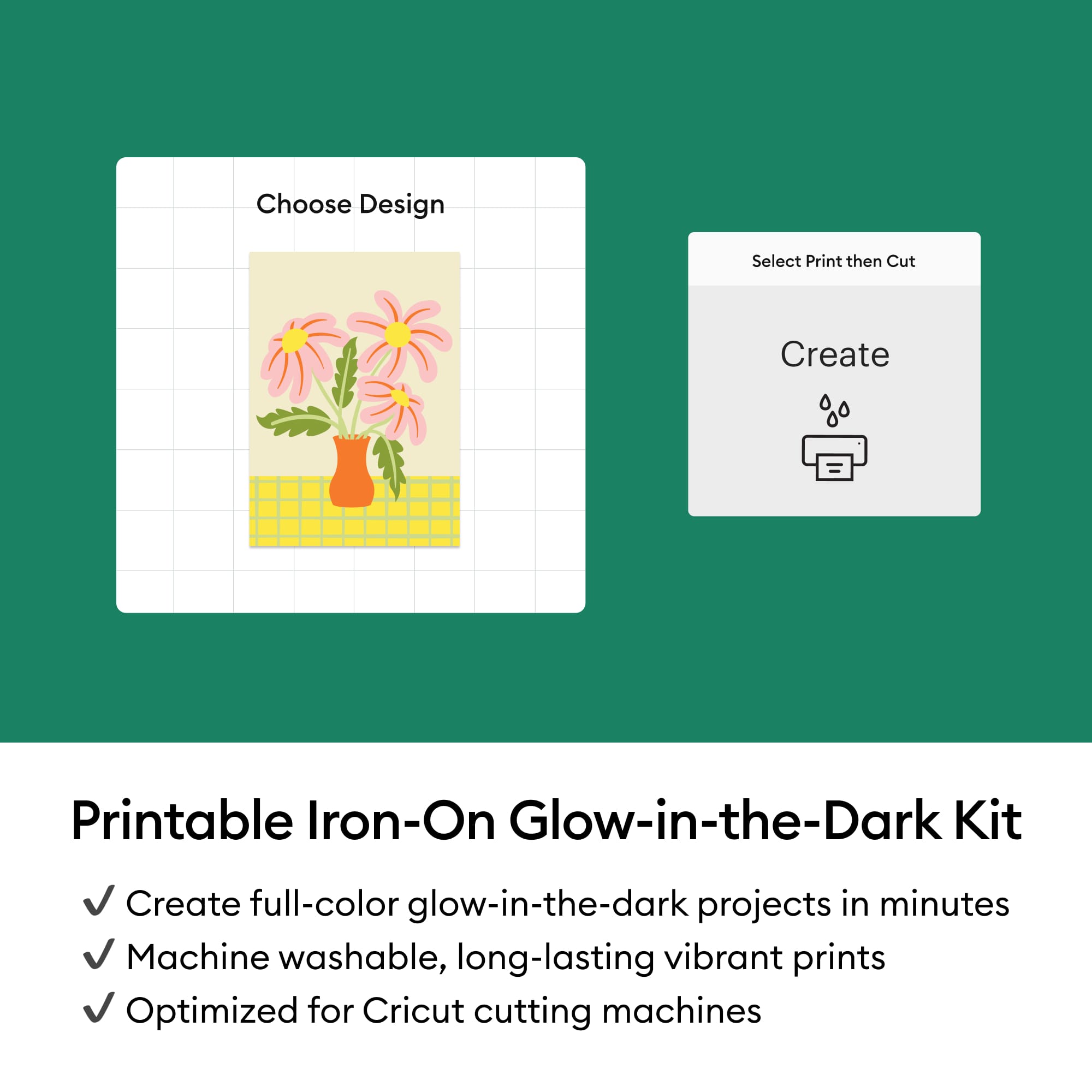 Cricut® Printable Iron-On Glow-in-the-Dark Kit