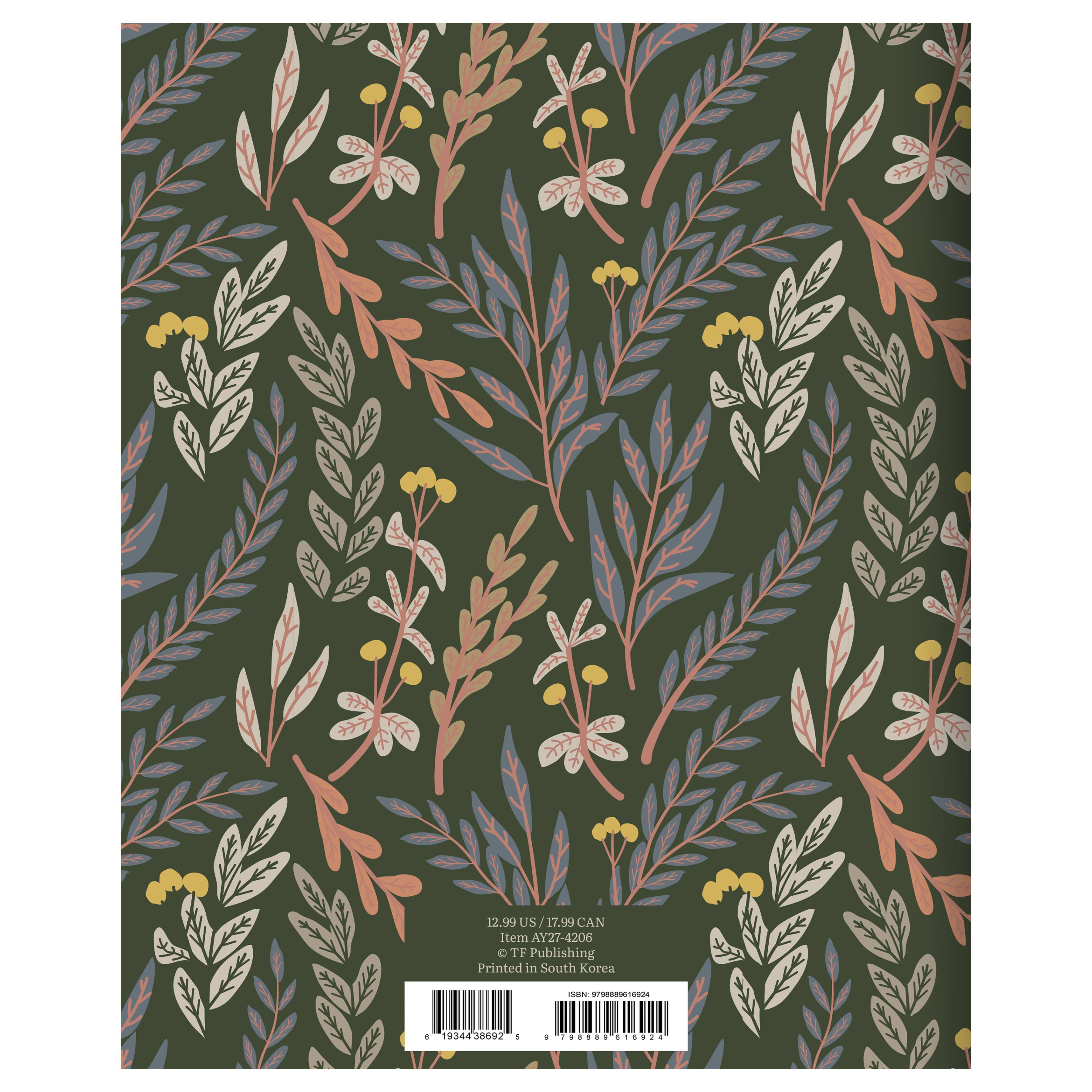 TF Publishing Medium 2026-27 Trailing Blooms Monthly Planner