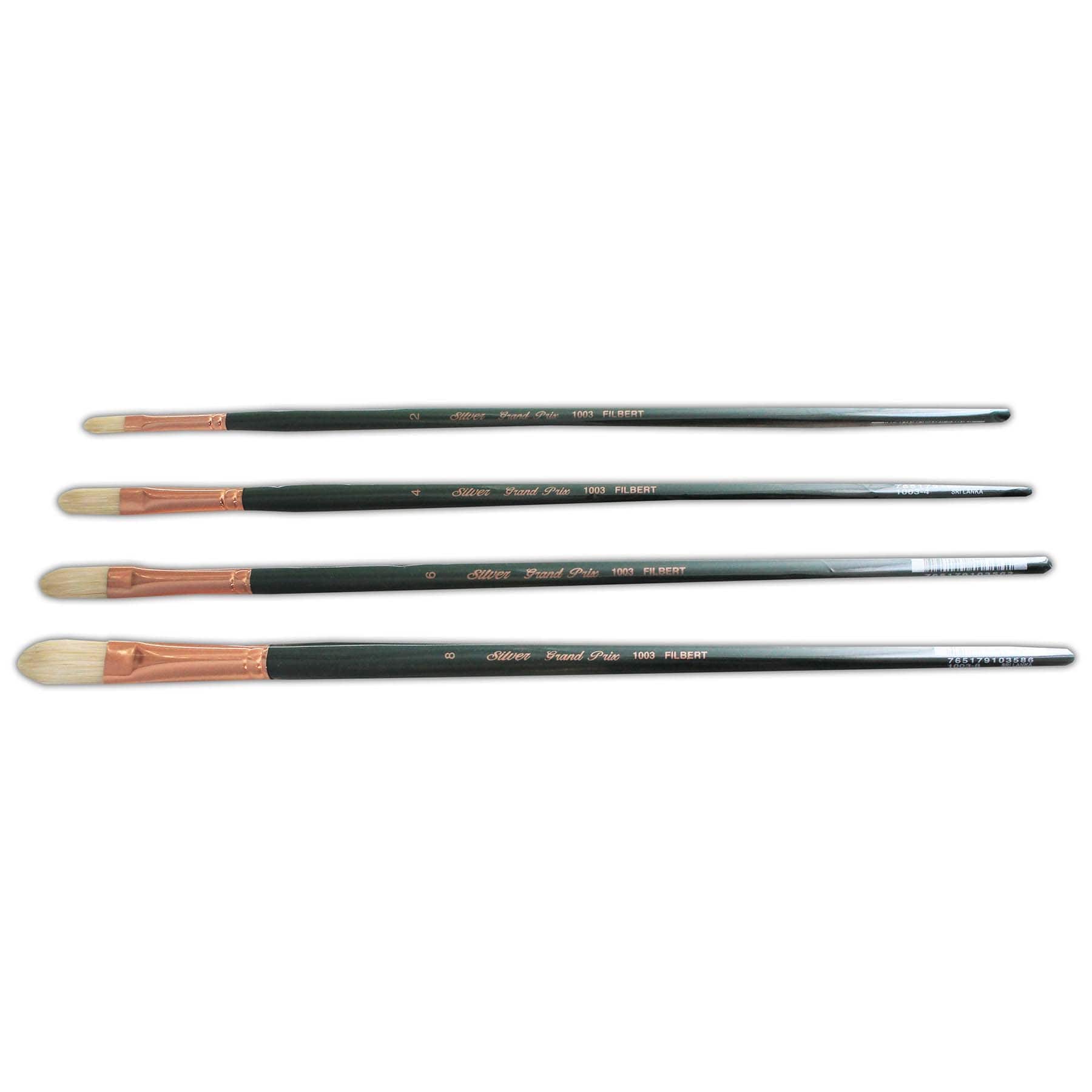 Silver Brush Limited Grand Prix® 4 Piece Even Filberts Brush set