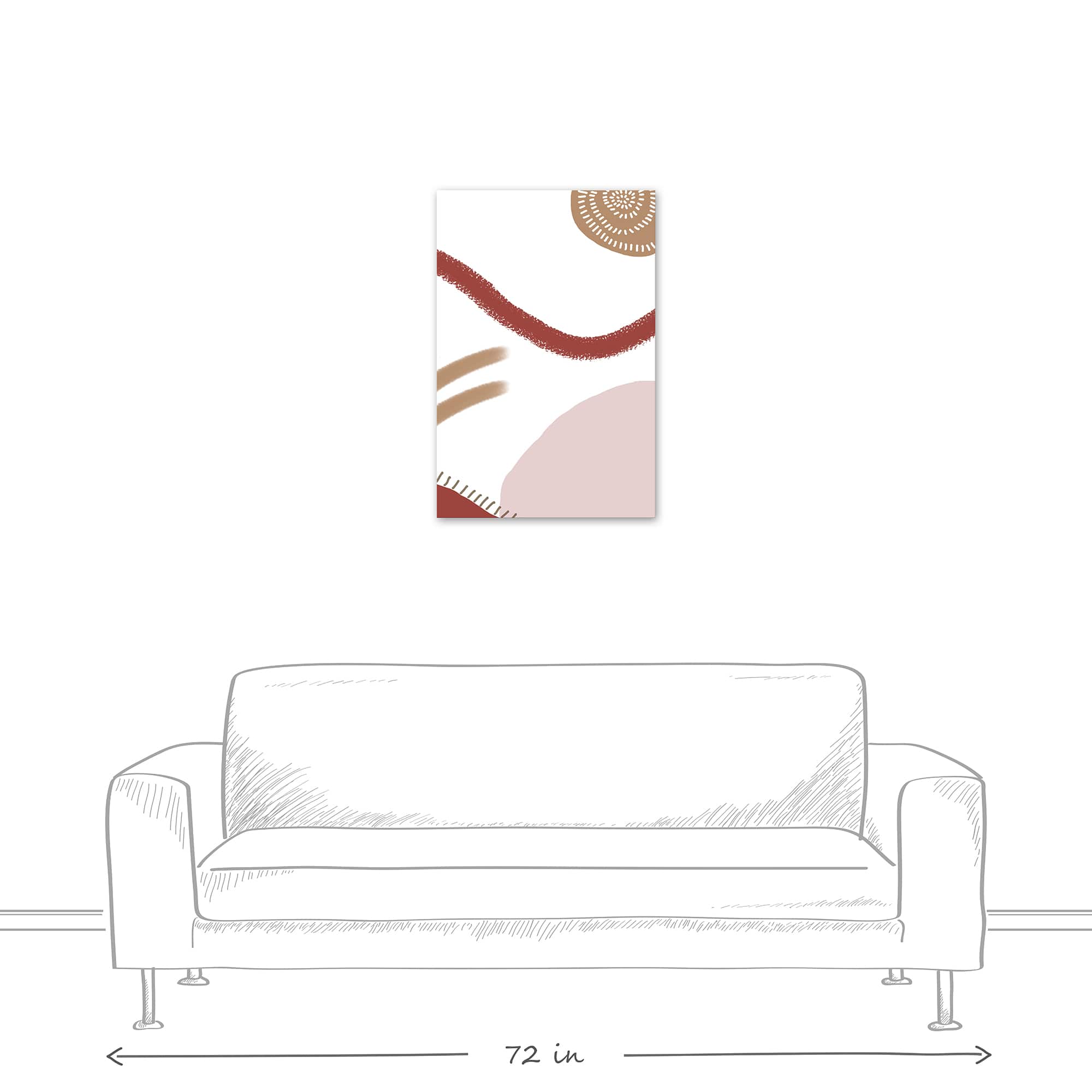 Circle Stroke 20" x 30" Canvas Wall Art