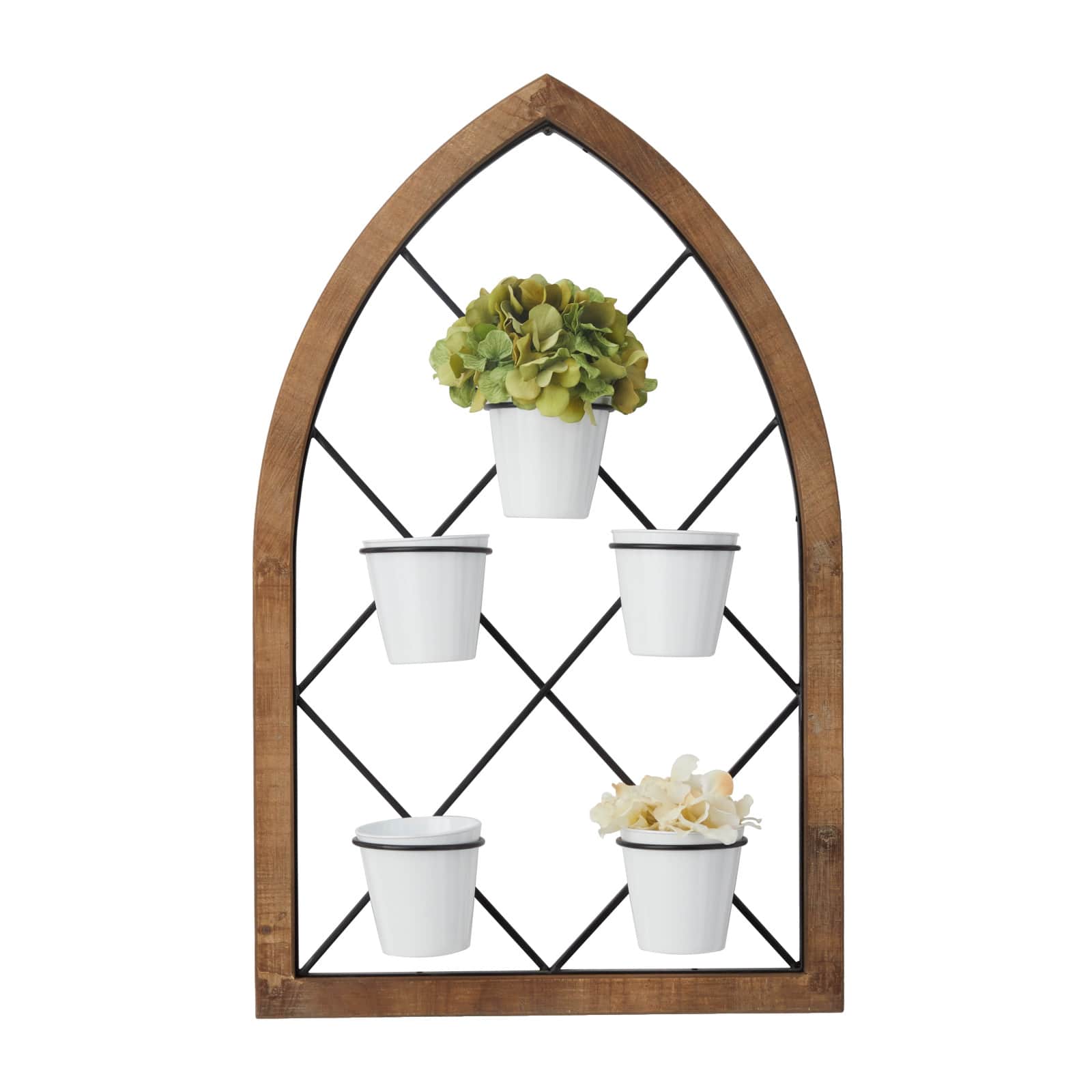 Brown Metal Traditional Arched Wall Decor 32" x 20" x 5"
