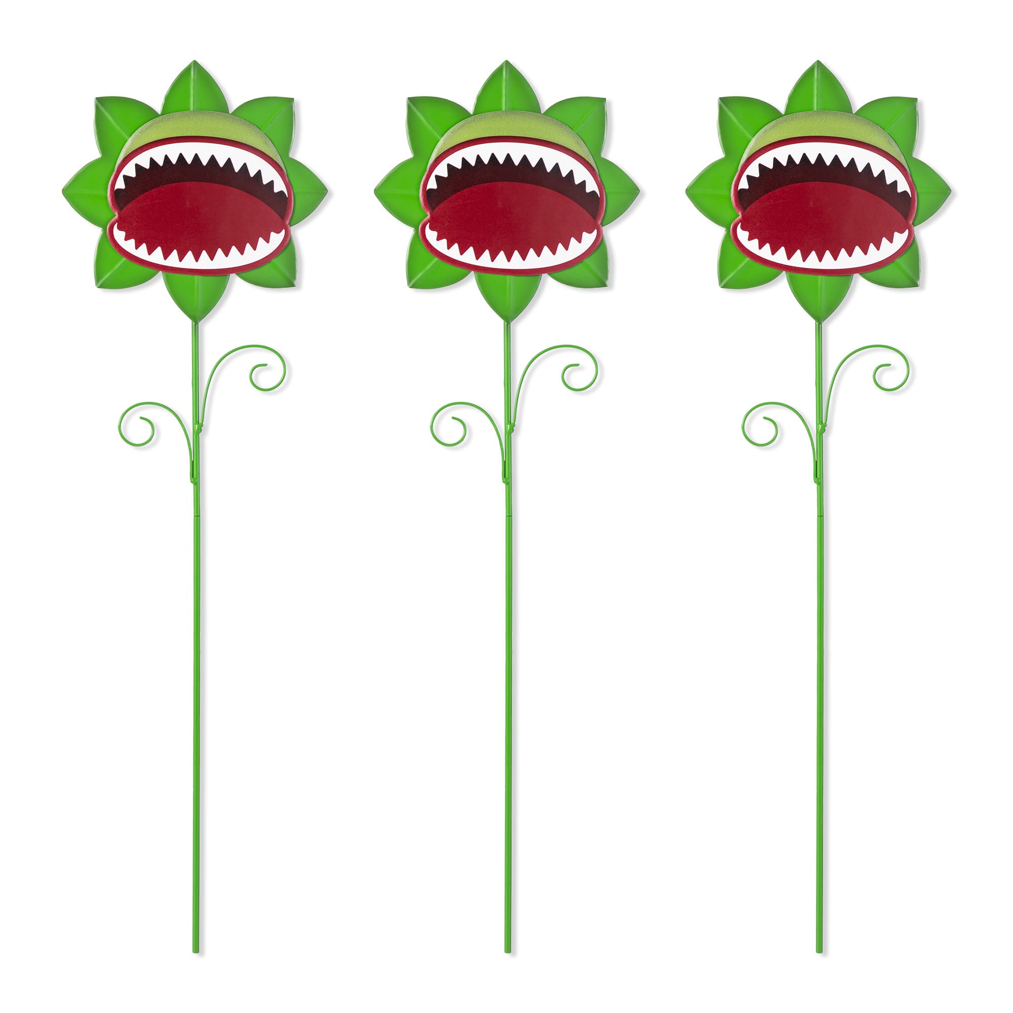 Glitzhome® 24"H Halloween Metal Chomper Yard Stake Set