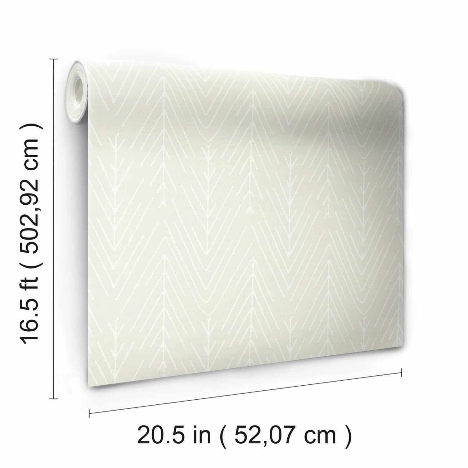 RoomMates Twig Hygge Herringbone Peel & Stick Wallpaper