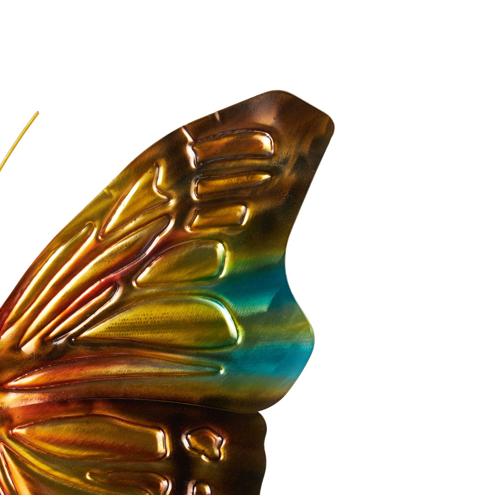 19" x 16.5" Stainless Steel Butterfly Home Wall Décor