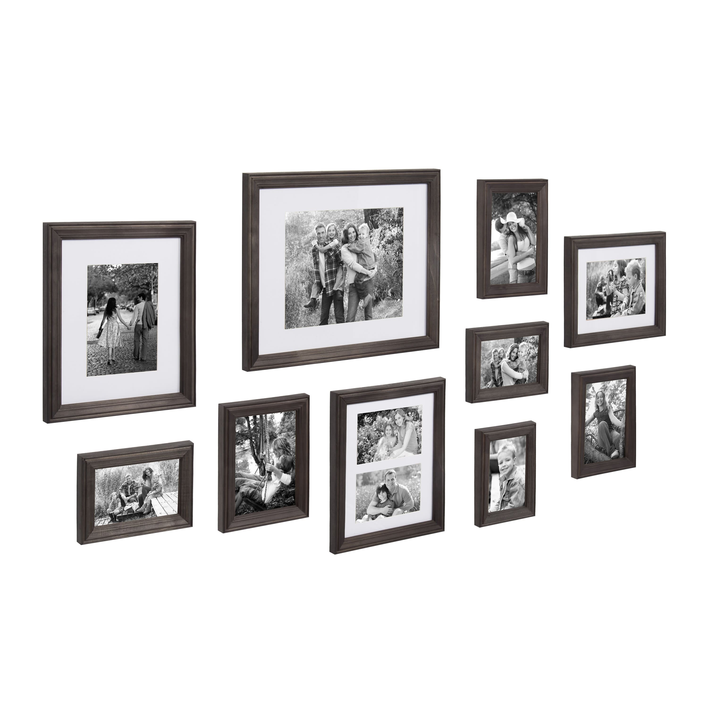 Kate and Laurel Bordeaux Gallery Wall Wood Picture Frames Set