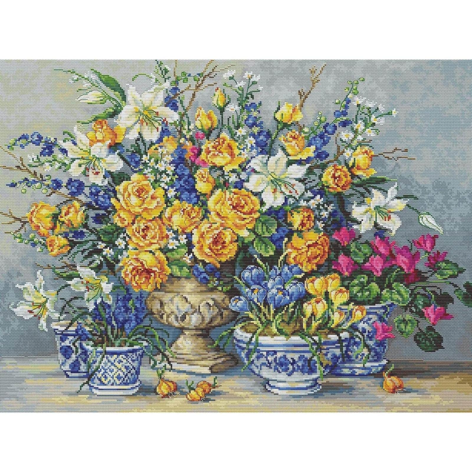 Luca-S Gabrielle's Garden Counted Cross Stitch Kit