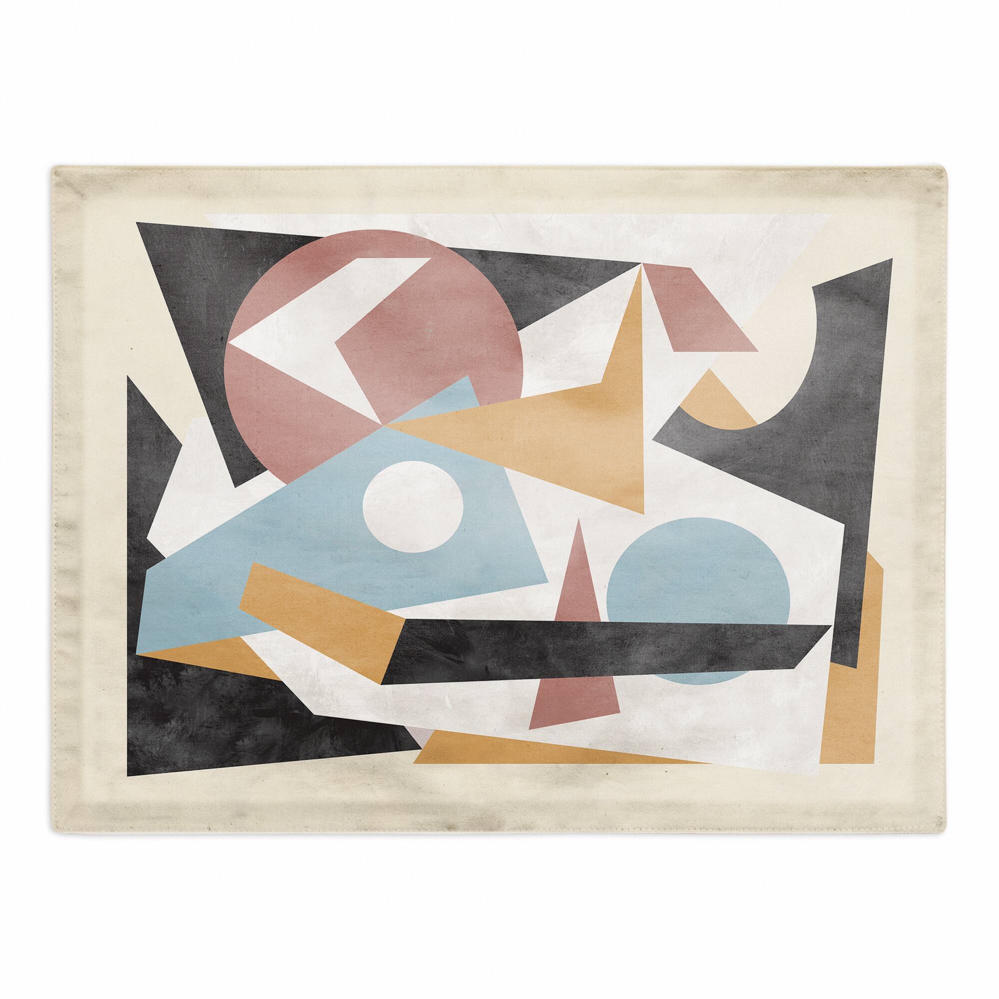 Shapes Stacked Colors 18" x 14" Cotton Twill Placemat