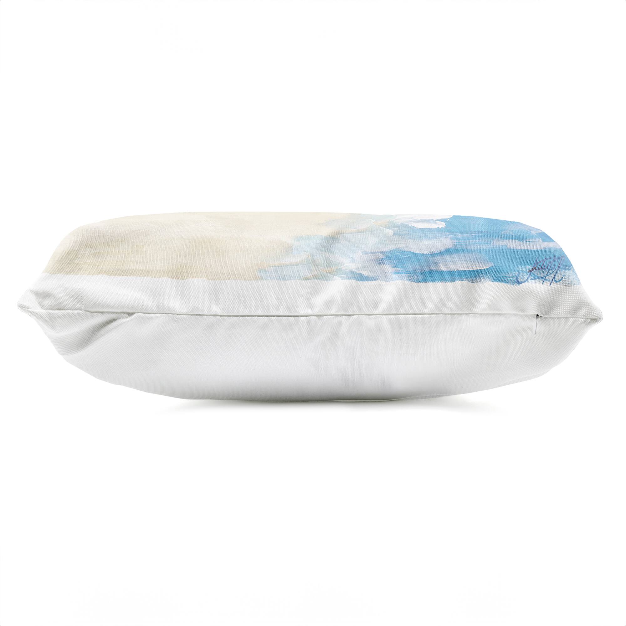 Stupell Industries 14" x 20" Tropical Vacation on Shore Outdoor Print Throw Pillow