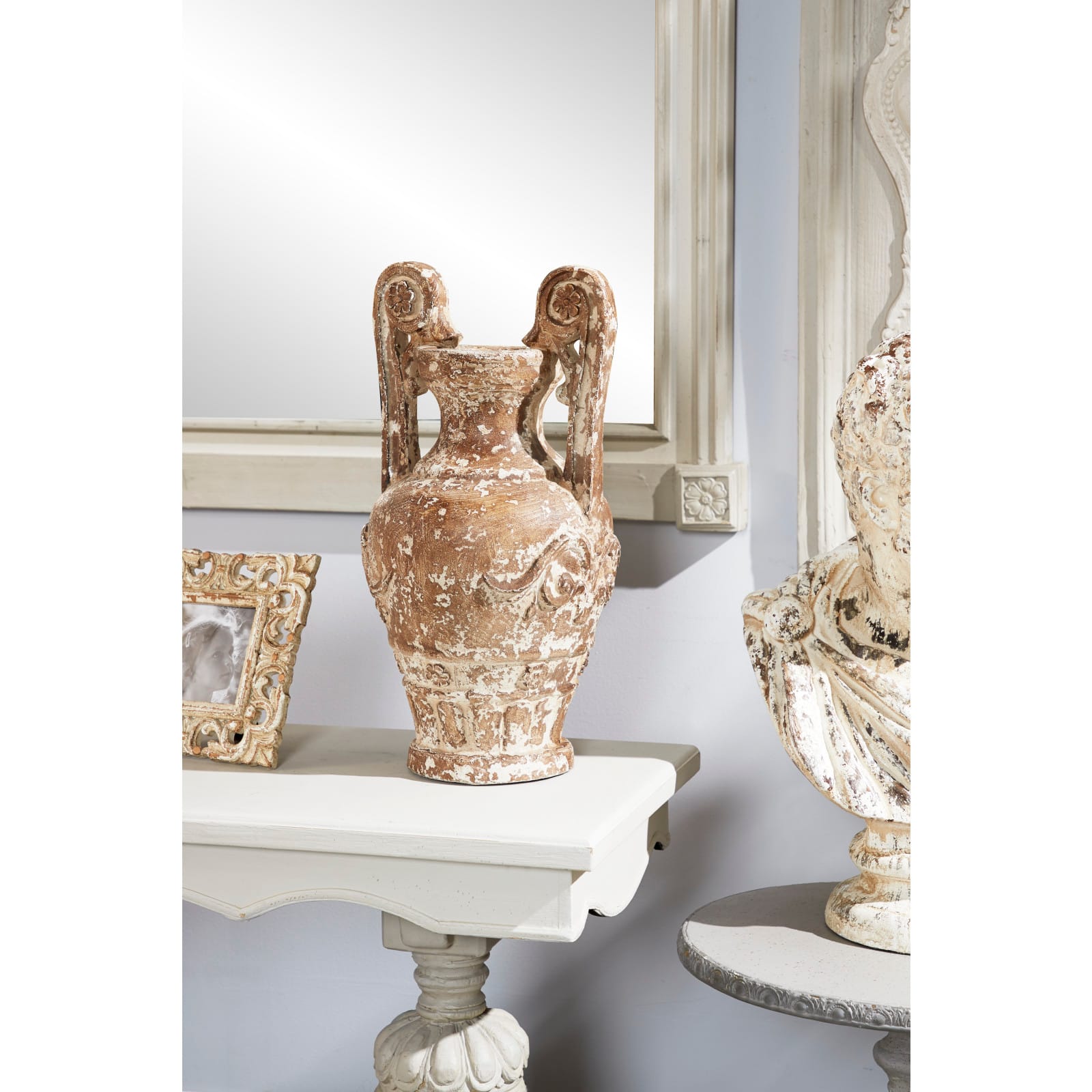 Light Brown Resin Farmhouse Vase, 22" x 11" x 11"