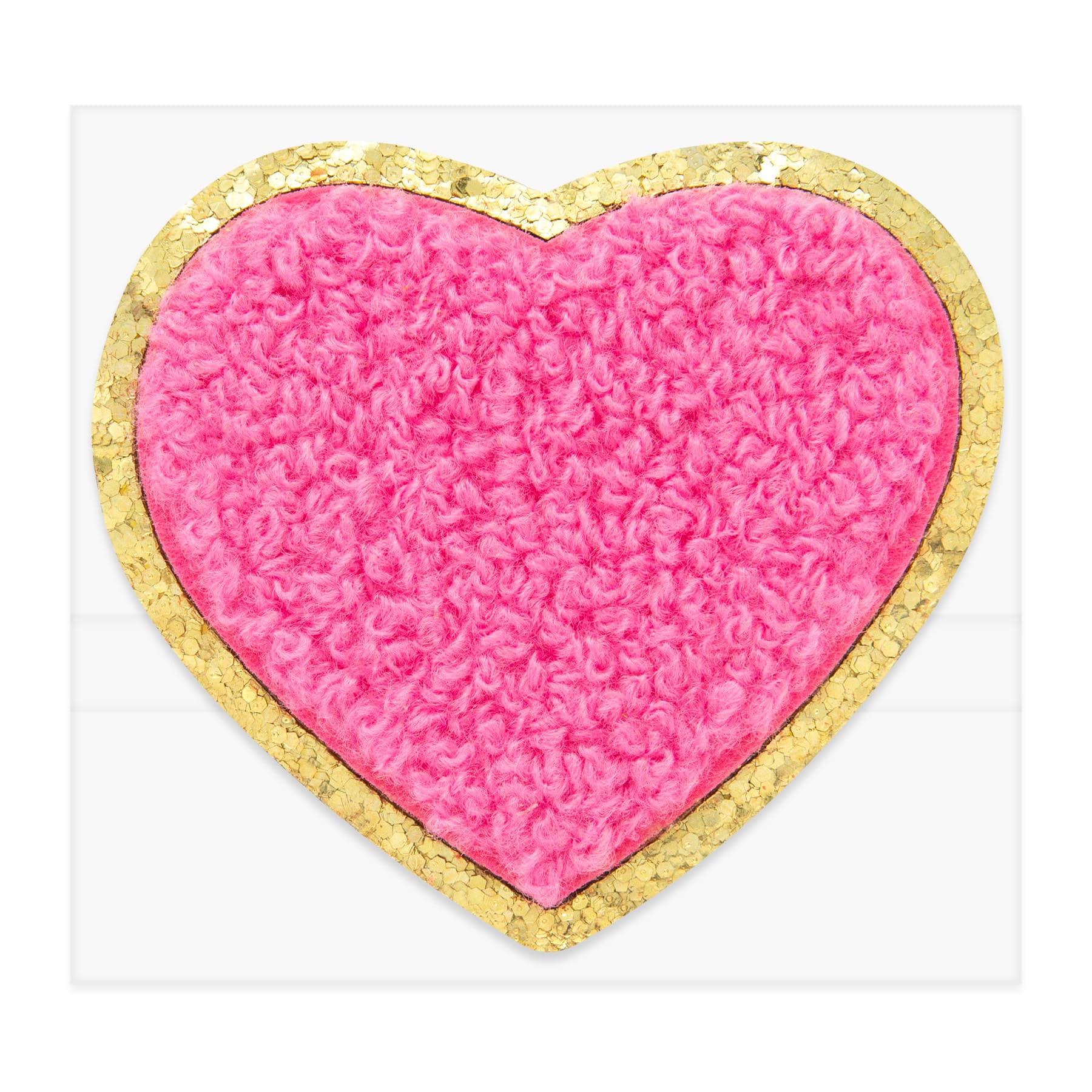 Iron-On & Adhesive Dark Pink Heart Patch by Make Market®