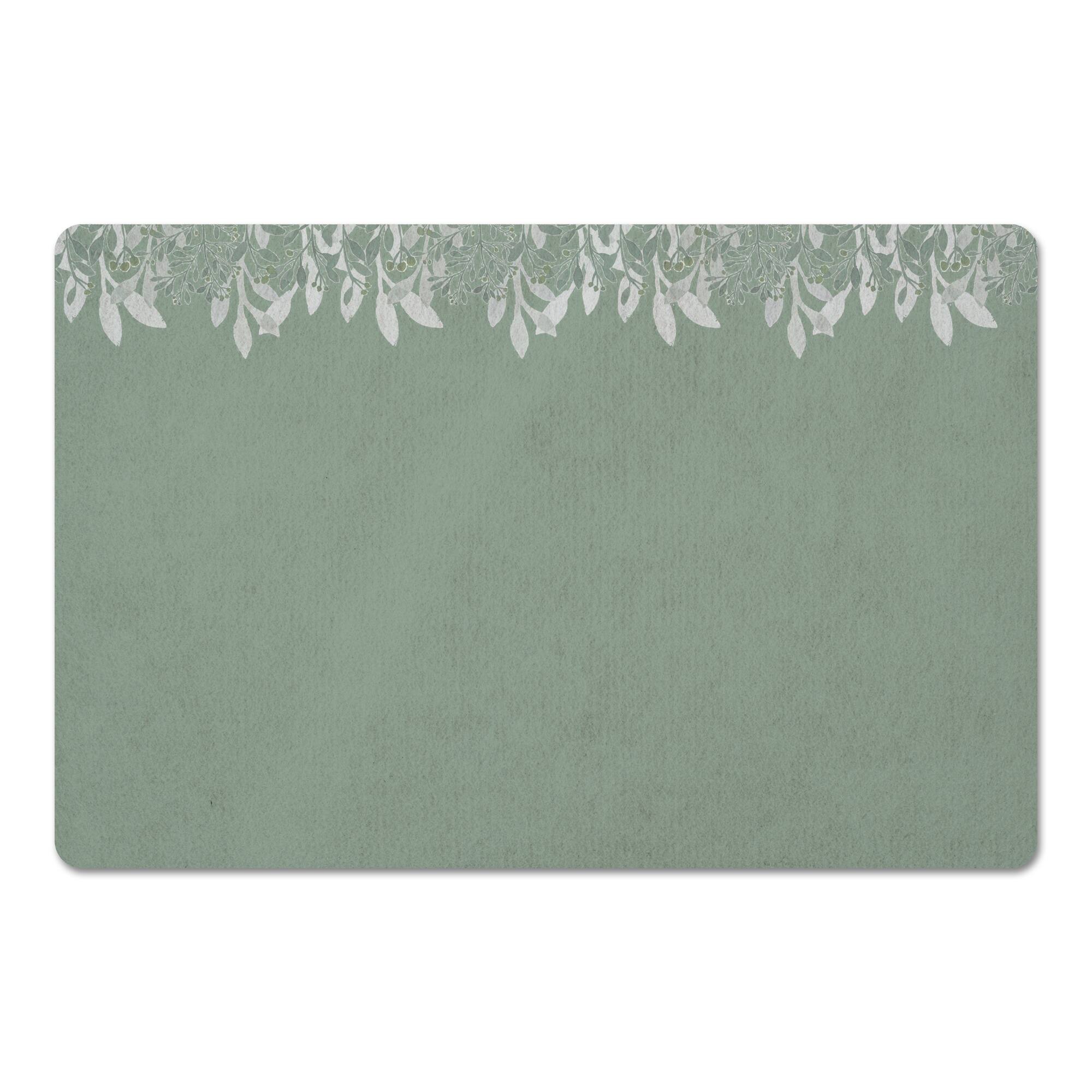 Floral Banner Floor Mat