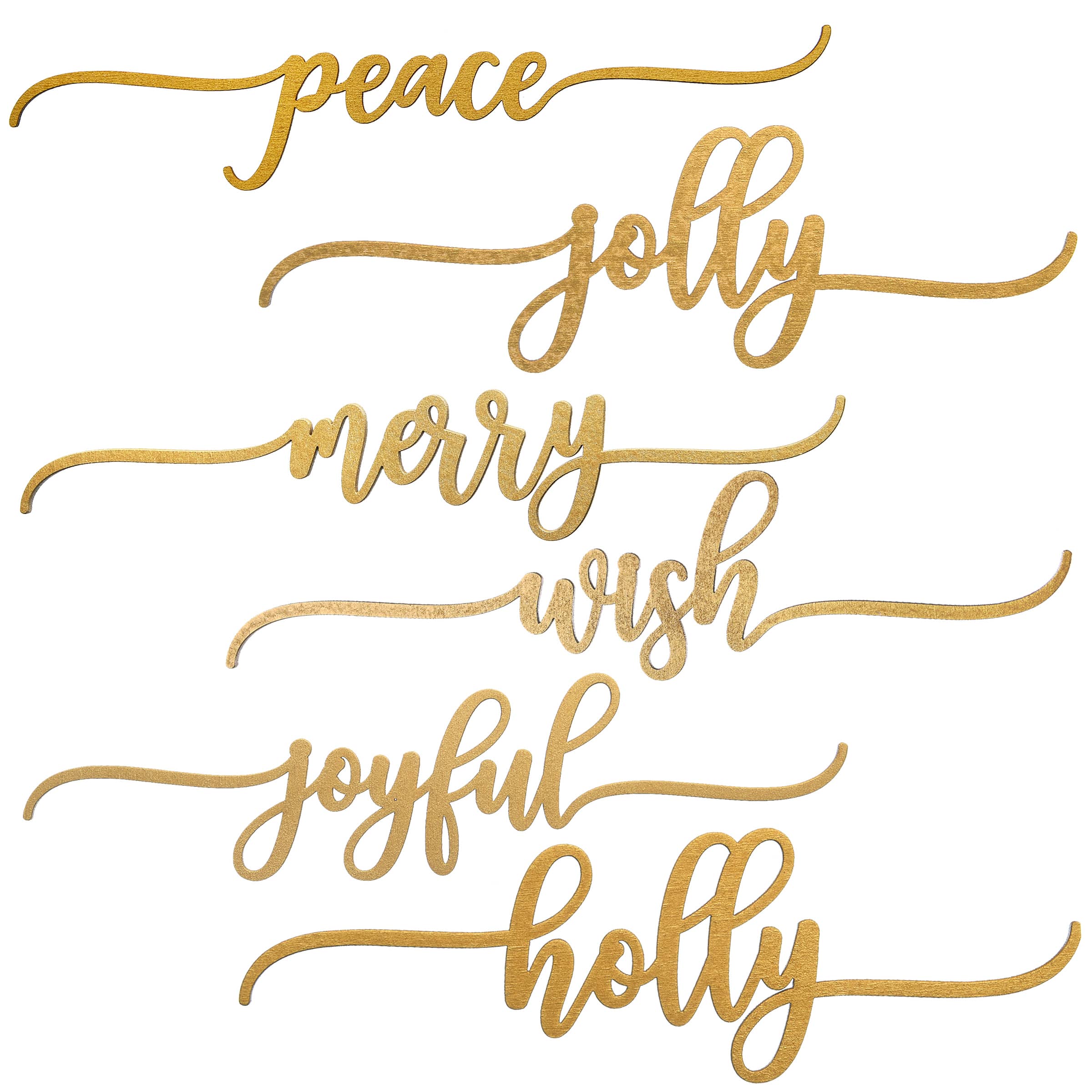 10" Christmas Place Setting Message Décor, 6ct.