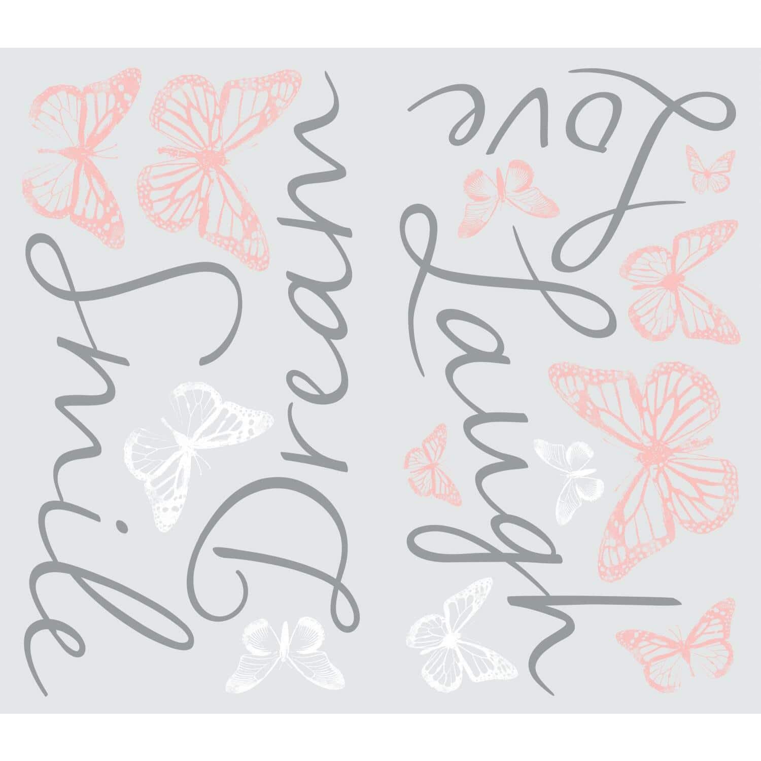 RoomMates Butterfly Dream Decals with 3D Cutout Butterflies