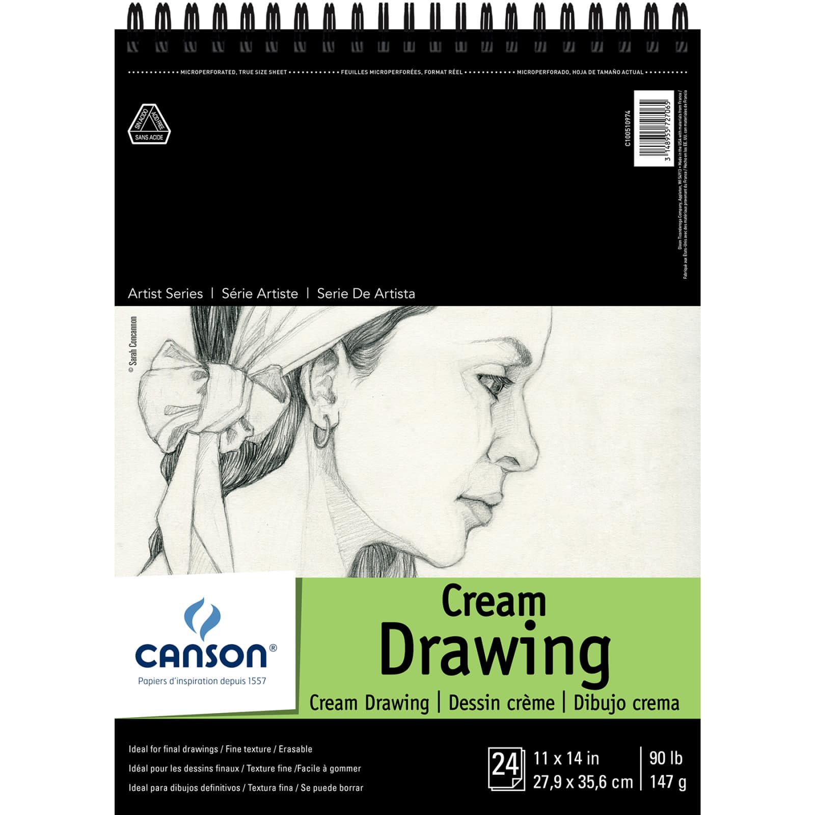 Canson® 1557® Artist Series Classic Cream Drawing Pad