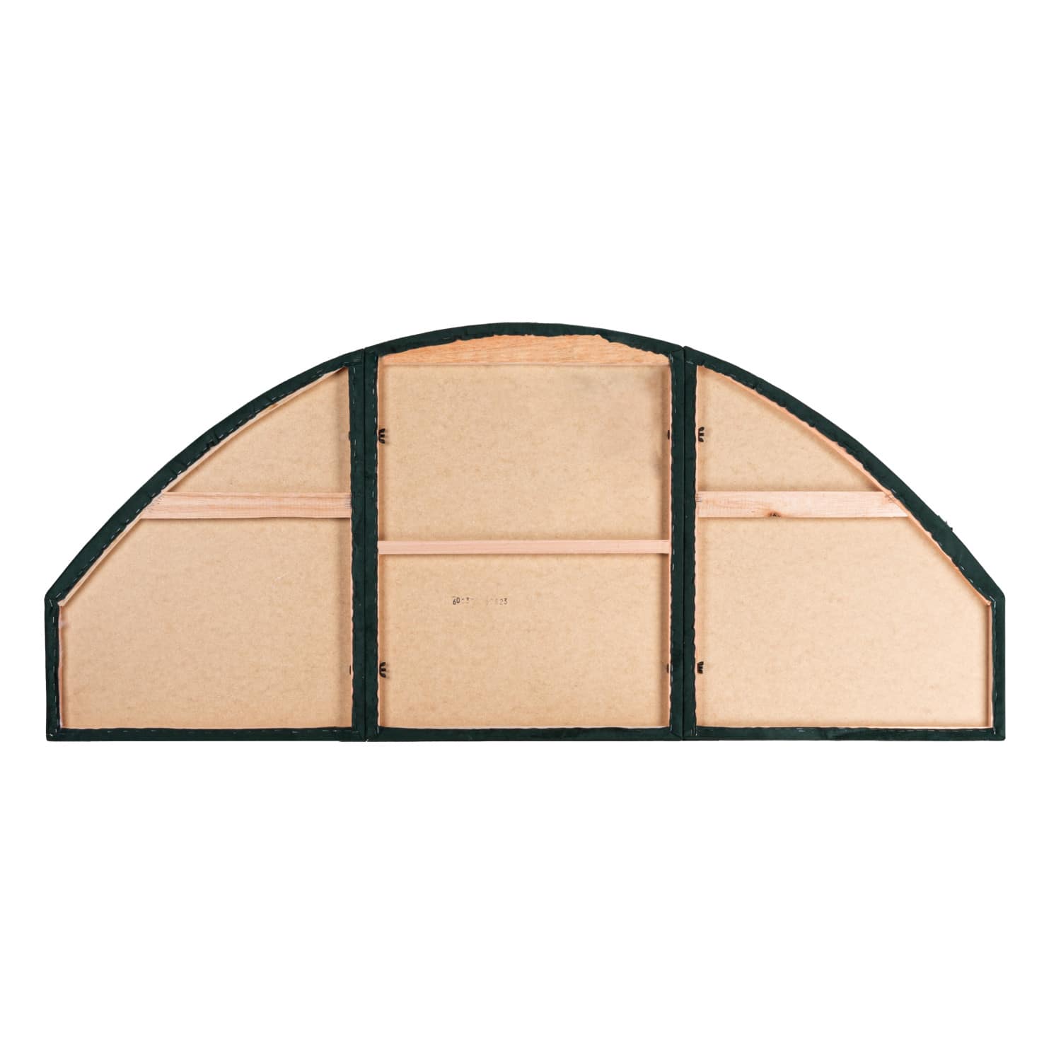 Hello Honey® NoSom 5ft. Queen Sized Emerald Green Upholstered Velvet Panel Arched Headboard