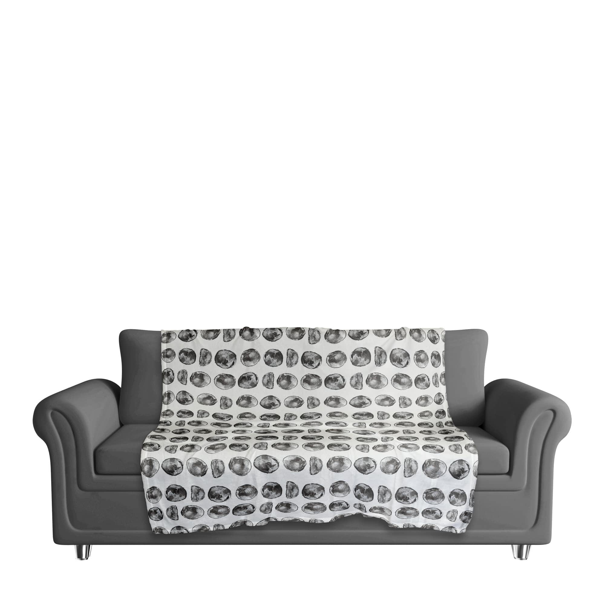 Moon Phases Pattern 50" x 60" Coral Fleece Blanket