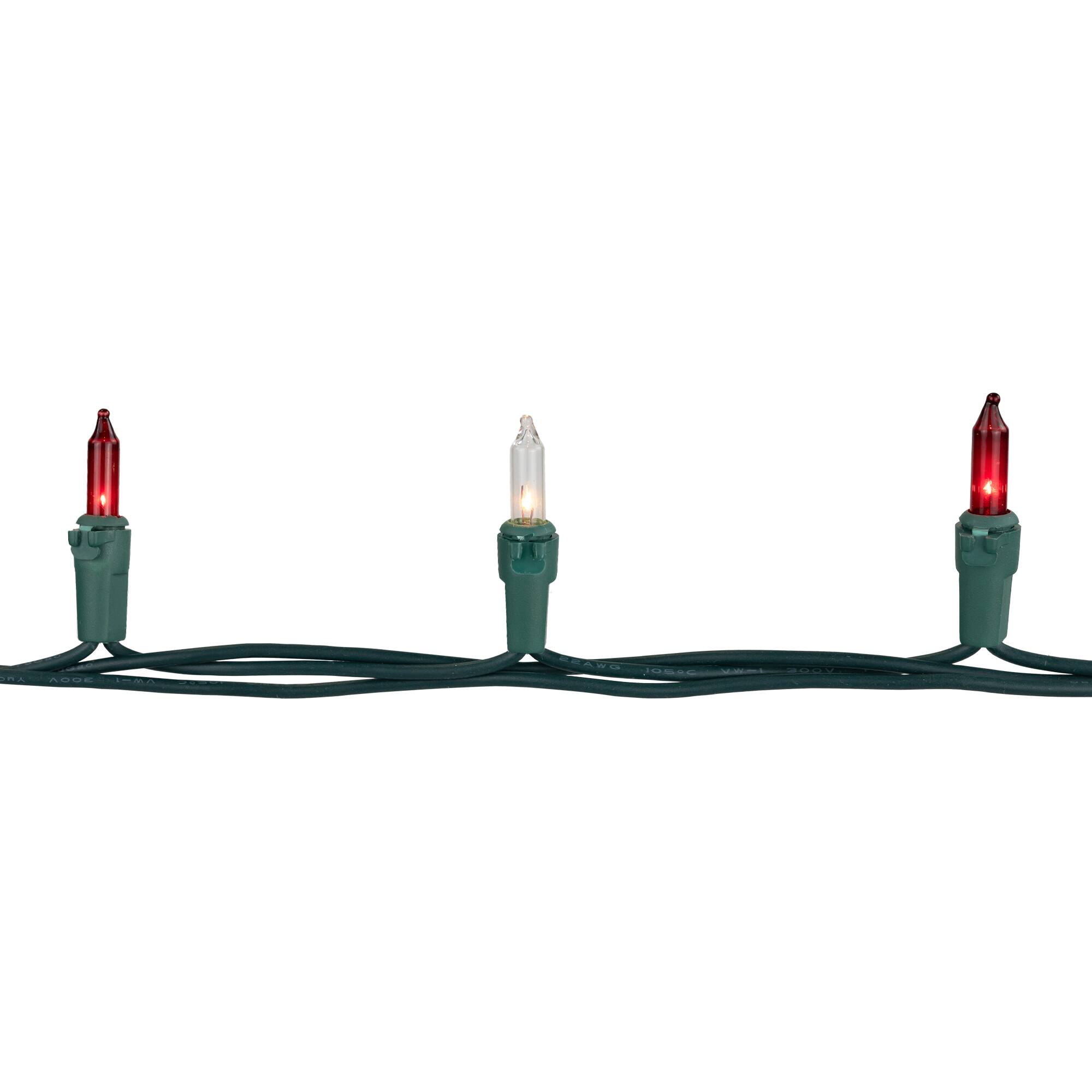 50ct. Mini Christmas String Lights with Green Wire