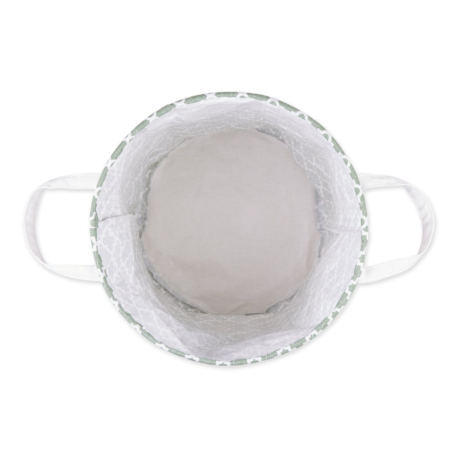 DII® Round Lattice PE-Coated Cotton Polyester Laundry Hamper