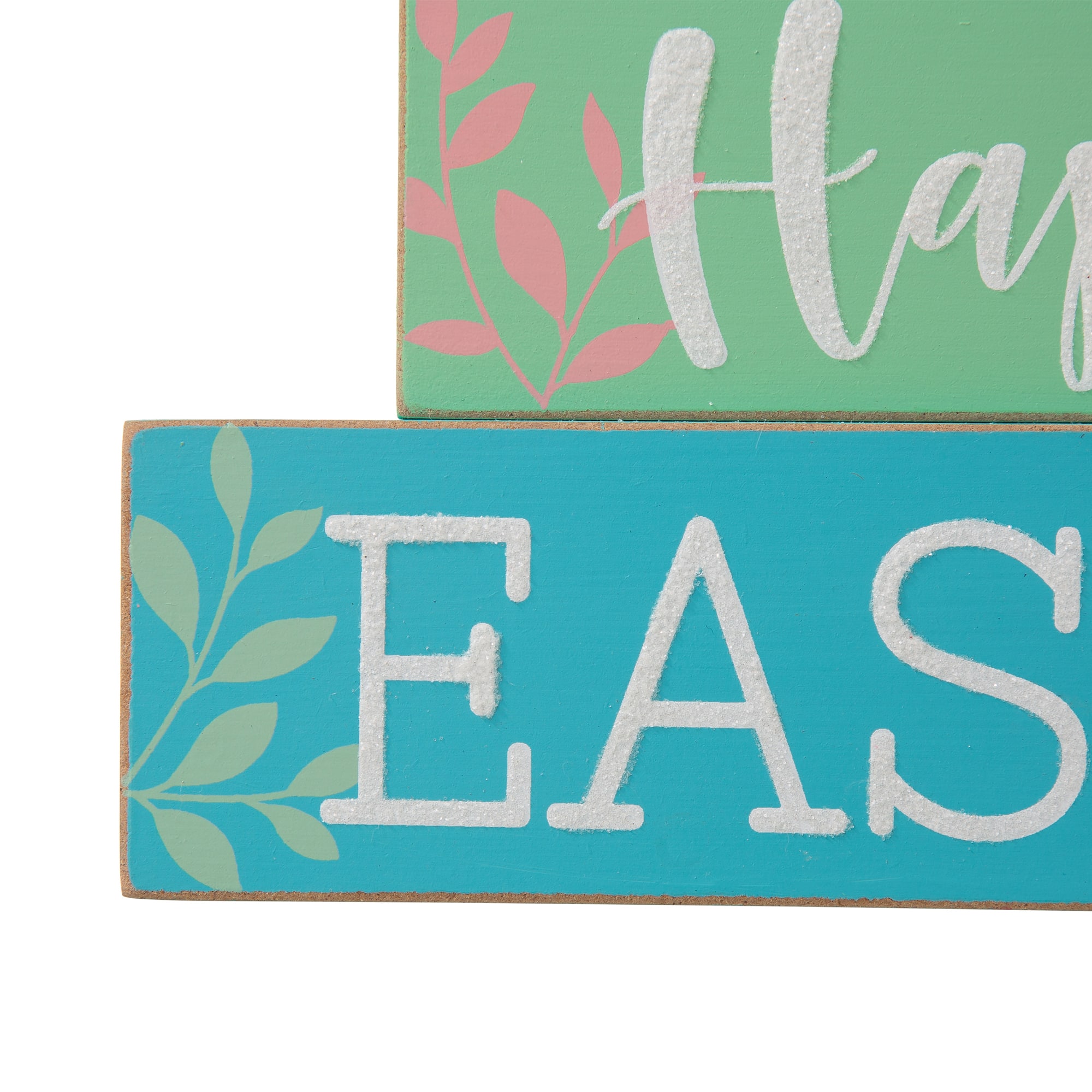 Glitzhome® 9.5" Wooden Easter Block Table Décor