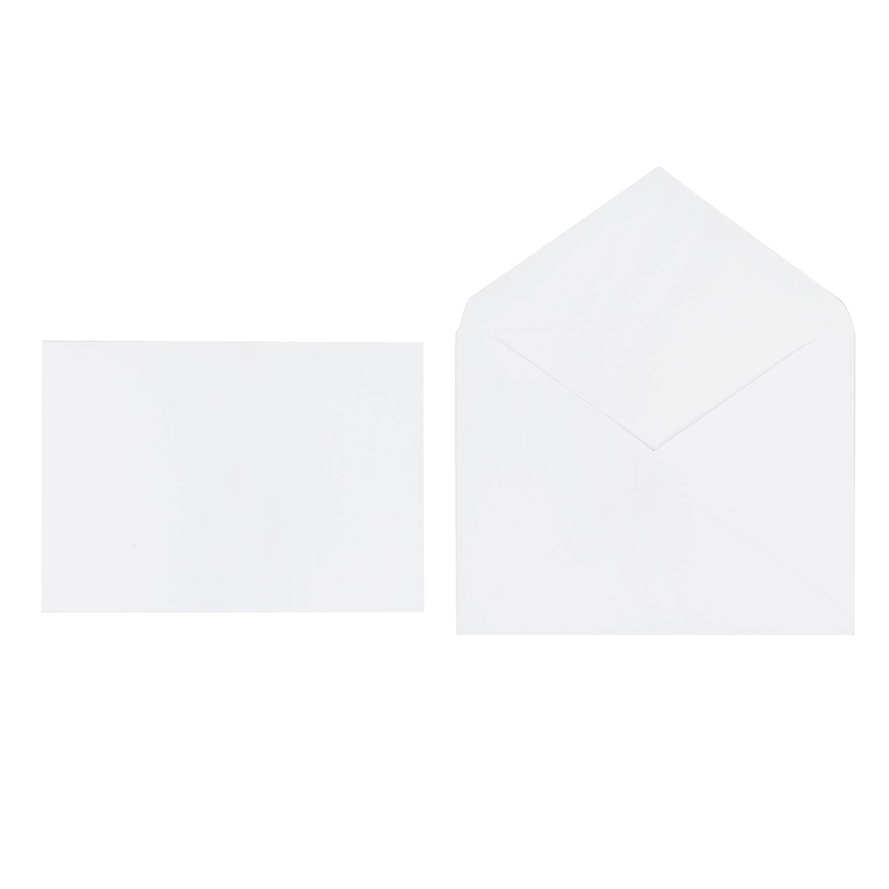 24 Packs: 25 ct. (600 total) White Cards & Envelopes by Recollections™, 4" x 5.5"