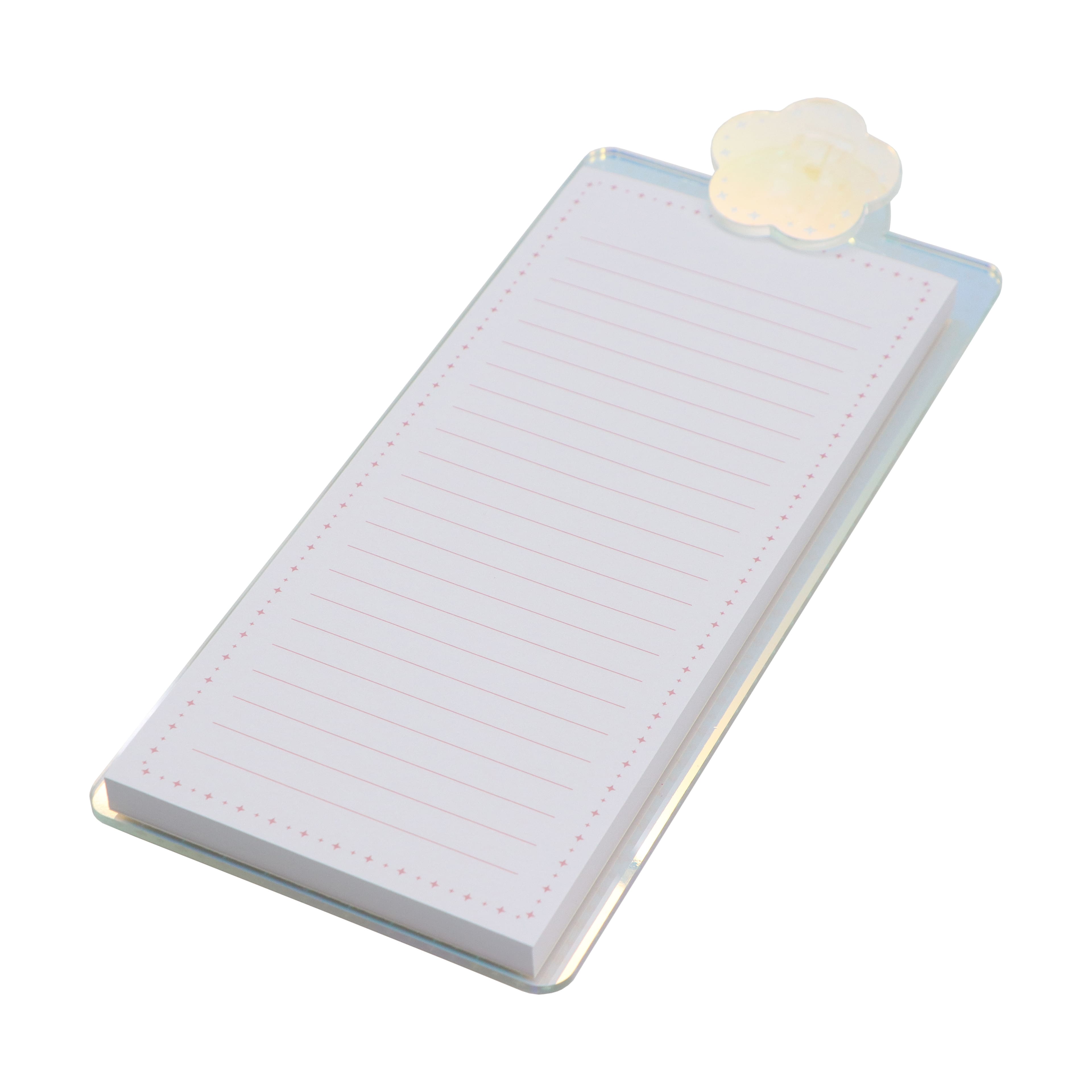 Assorted Acrylic Clipboard & Notepad Set by Fab Finds, 1pc.