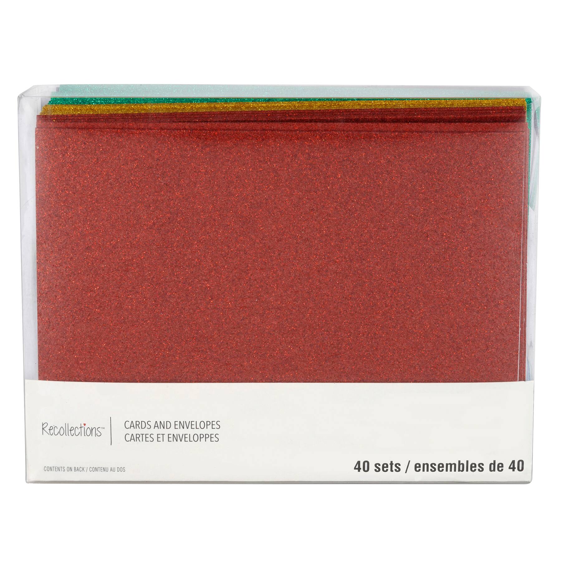 Glitter Rainbow Cards & Envelopes by Recollections™, 5" x 7"