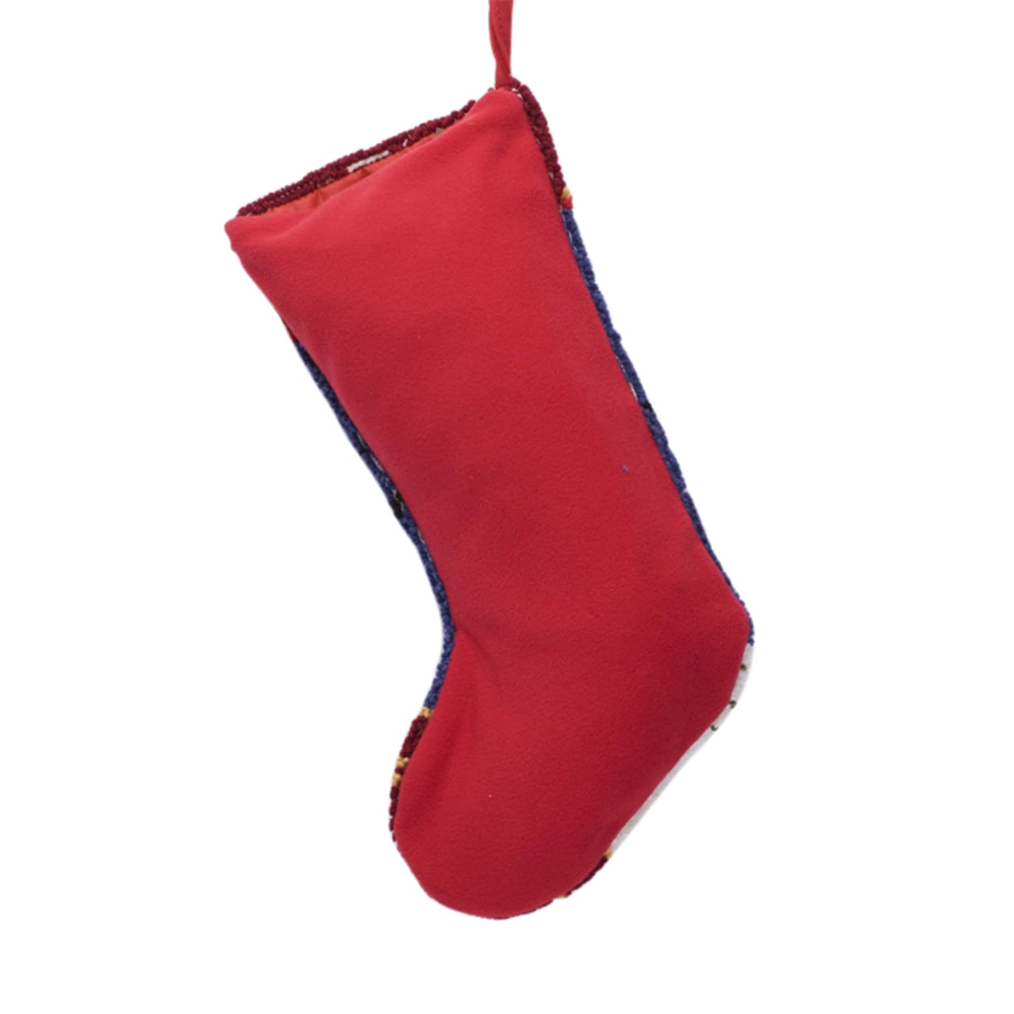 Glitzhome® 19" Snowman Hooked Stocking