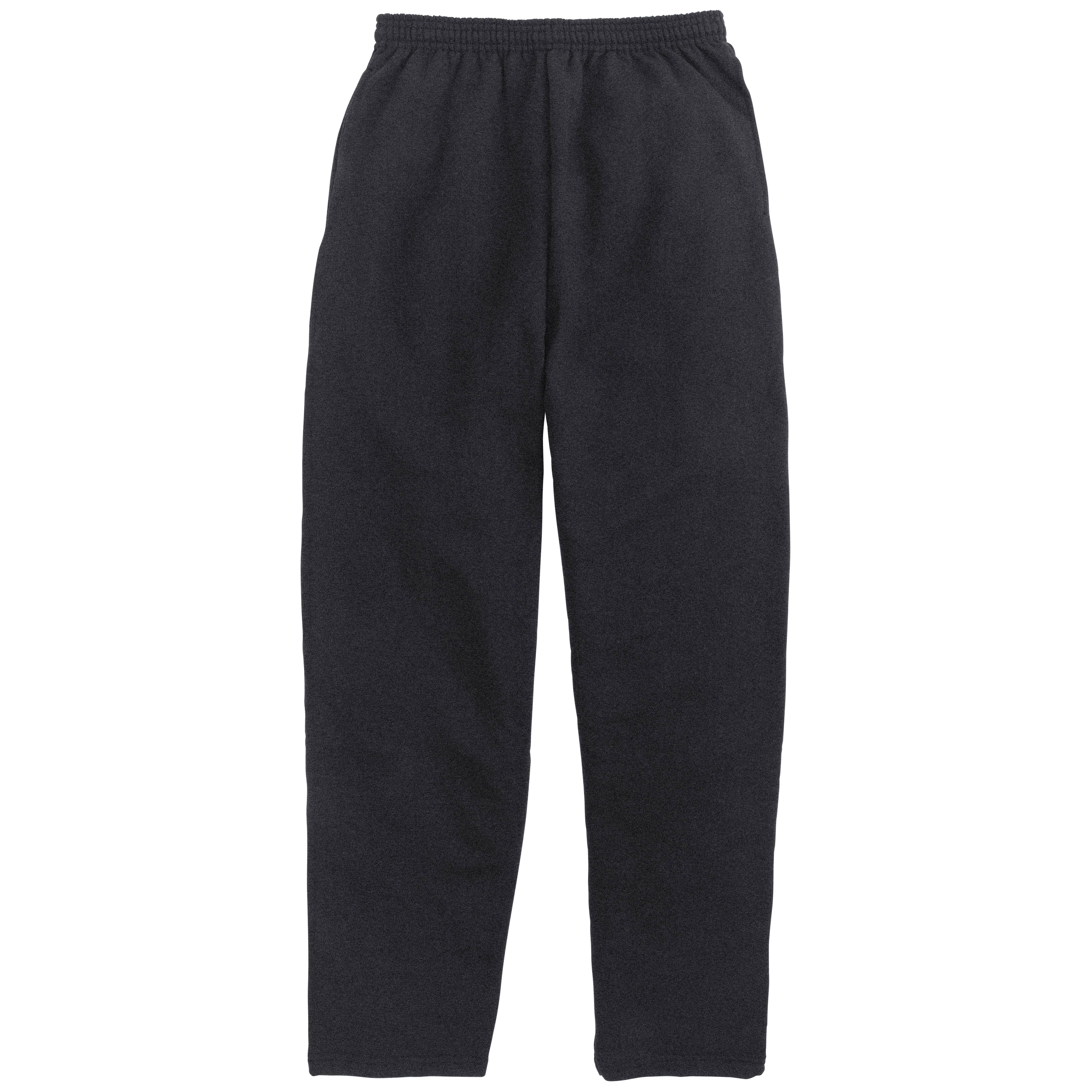 Hanes EcoSmart Men's Fleece Sweatpants with Pockets, 30.5" Charcoal Heather 2XL
