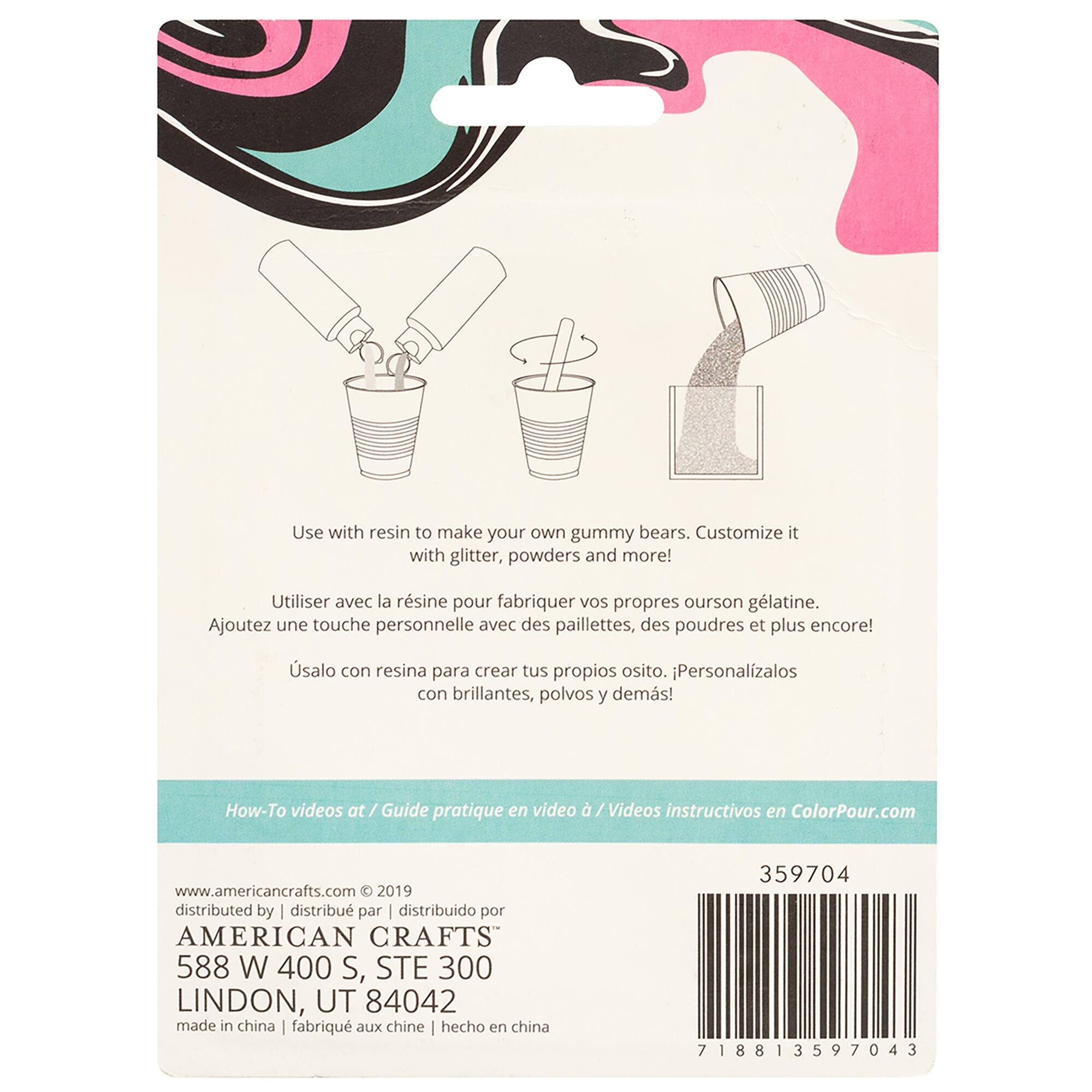 Color Pour 3.5" x 2.75" Resin Gummy Bear Silicone Mold