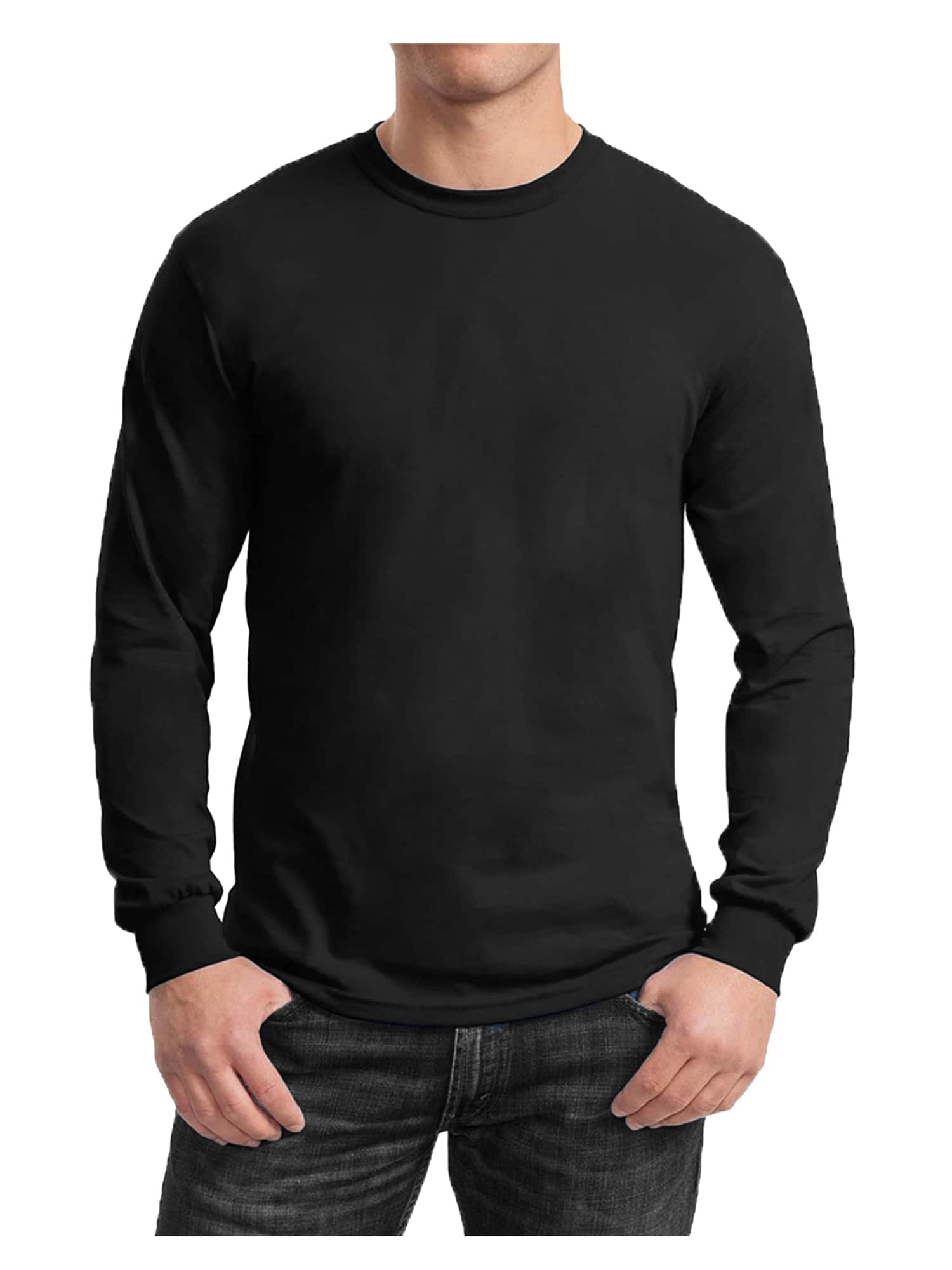 Galaxy by Harvic Long Sleeve Crew Neck Men's T-Shirt