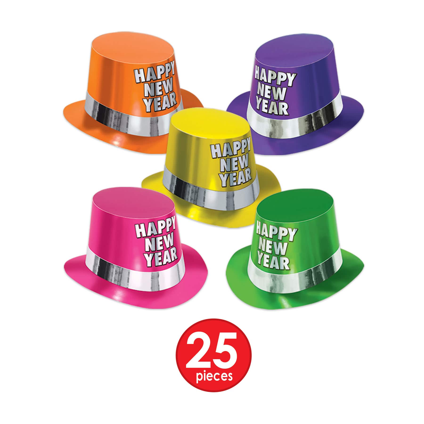 Beistle New Year Fluorescent Party Favor Kit for 50