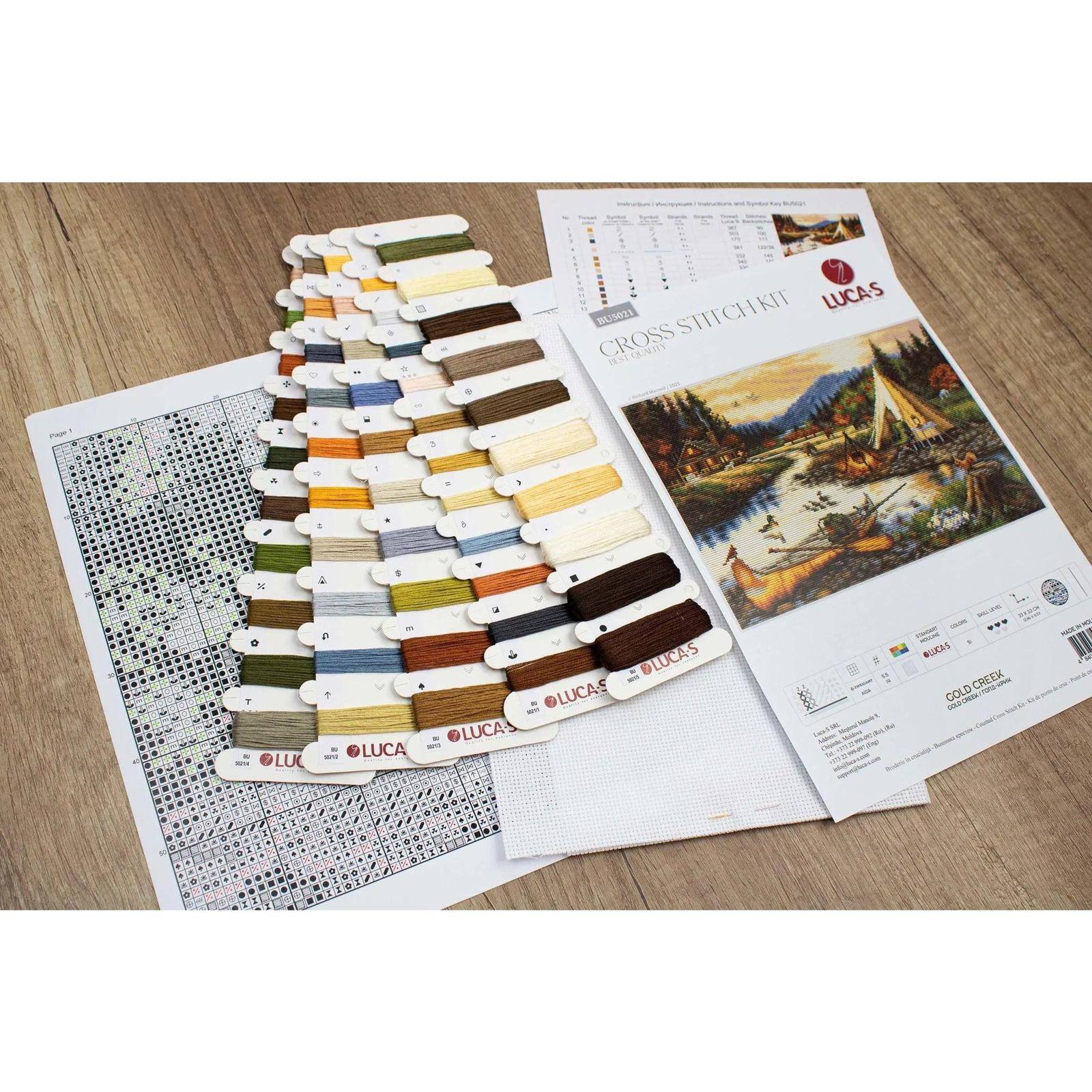 Luca-S Gold Creek Counted Cross Stitch Kit