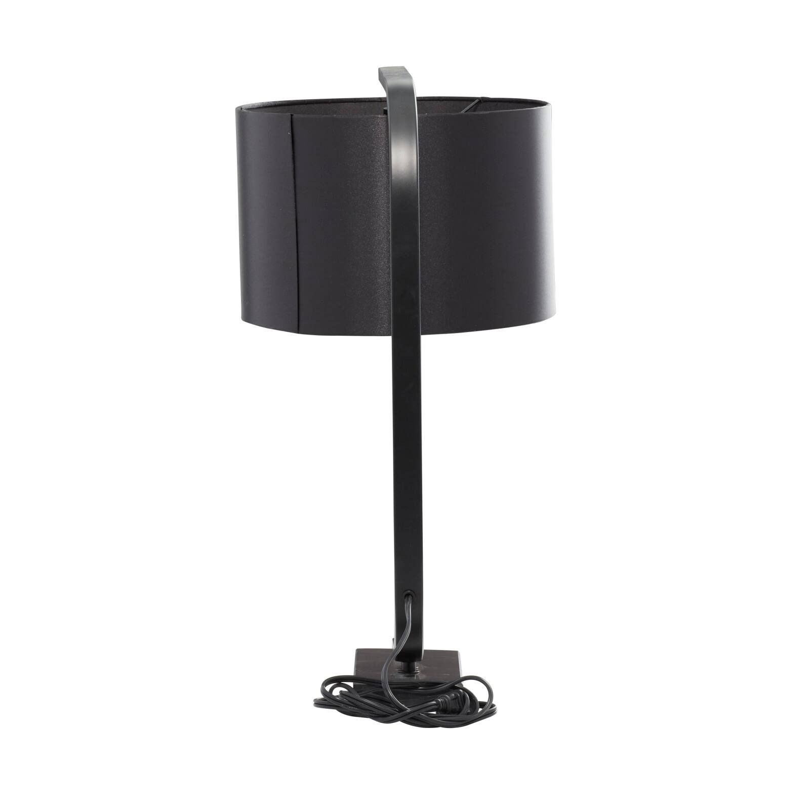 22" Black Metal Traditional Table Lamp