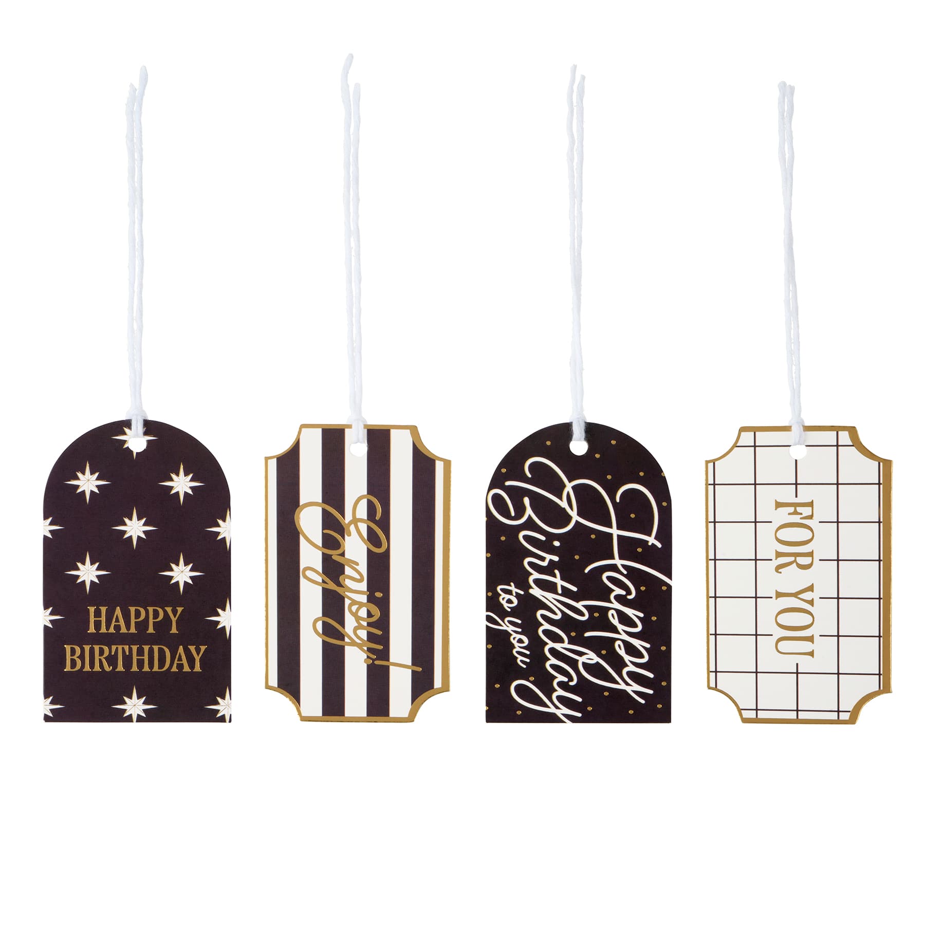 Black & White Gift Tags, 12ct. by Celebrate It™