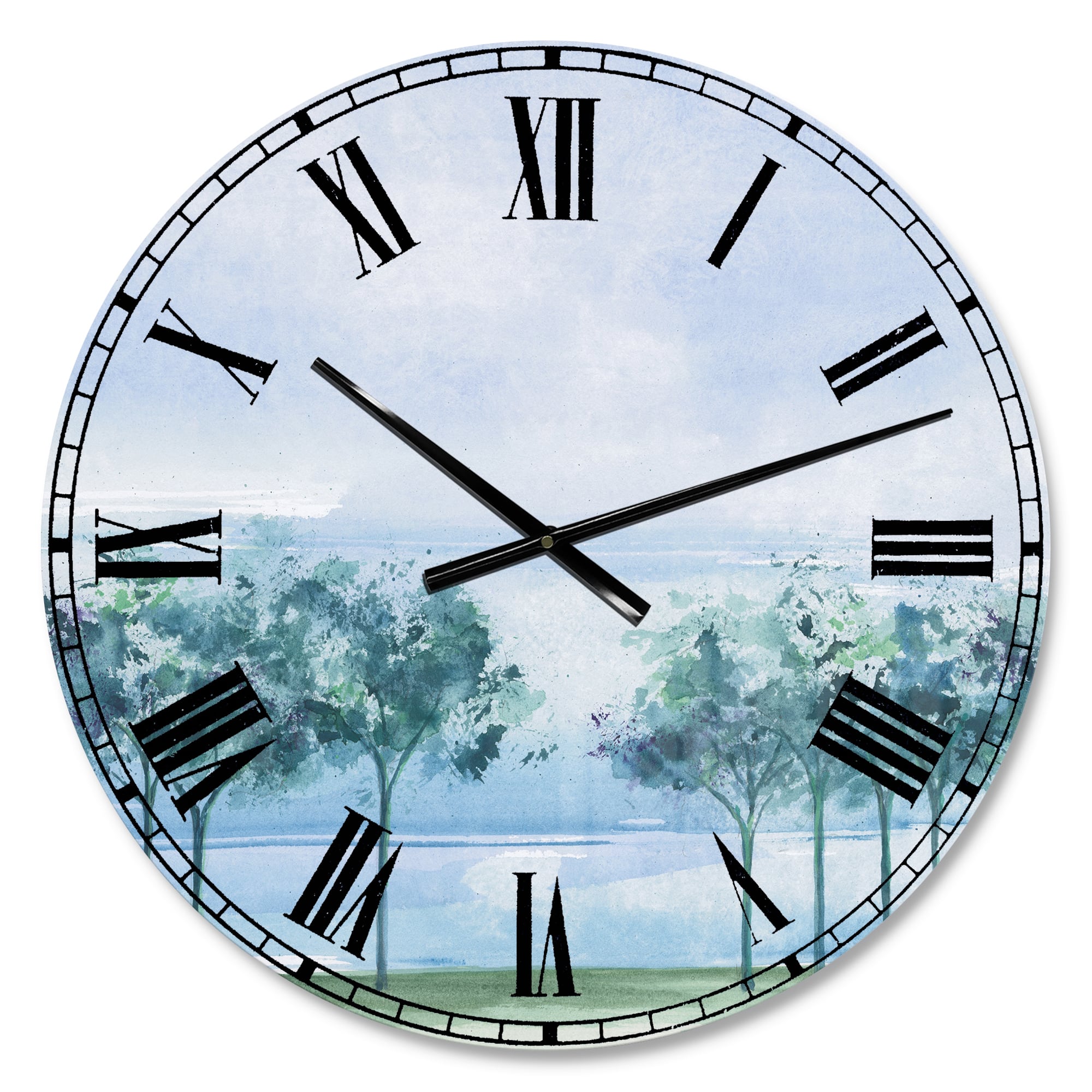 Designart Across The Lake VI Wall Clock