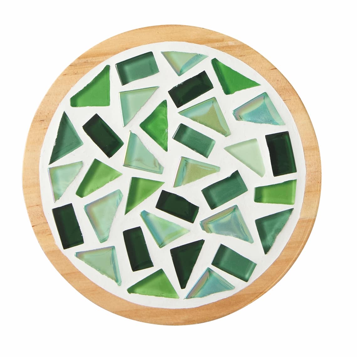 4" Round Green Coaster Mosaic Kit by Make Market®
