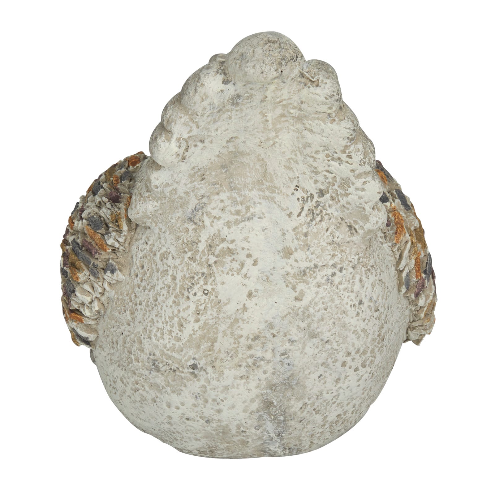 15" Gray Chicken Polystone Farmhouse Garden Sculpture